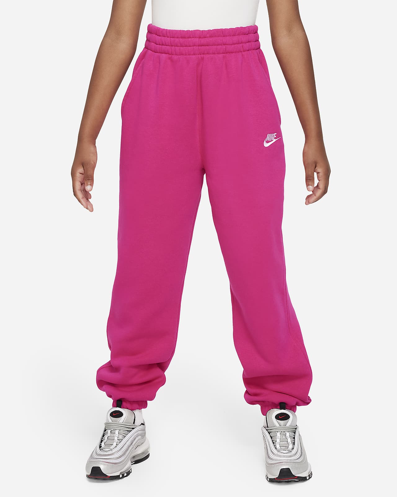 Nike Sportswear Club Fleece Big Kids' (Girls') Loose Pants.