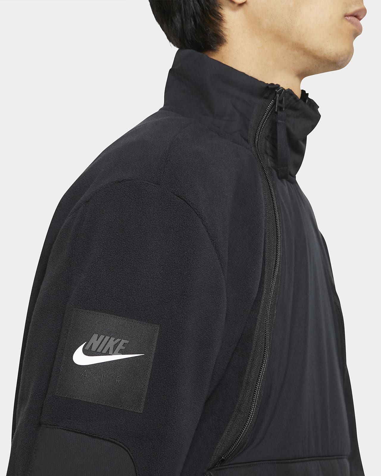 nike air quilted fleece parka
