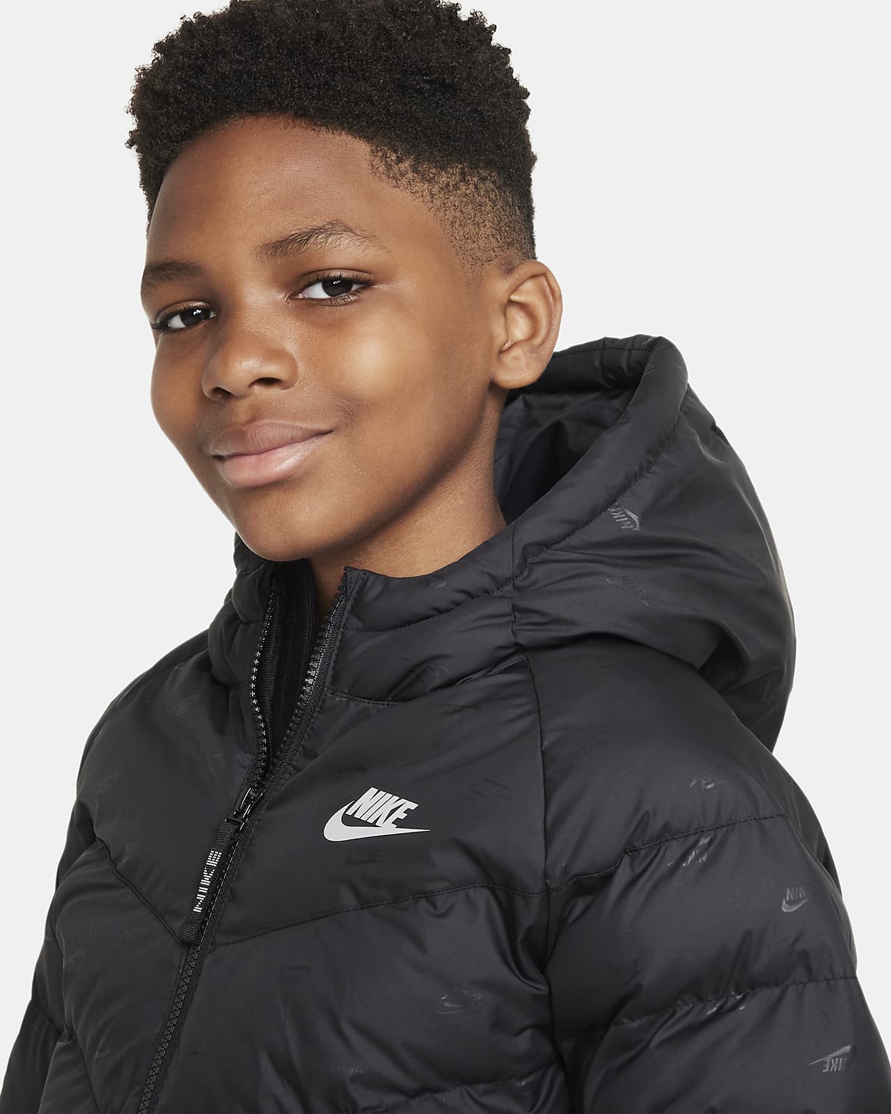 Nike Sportswear Big Kids' Synthetic-Fill Hooded Jacket