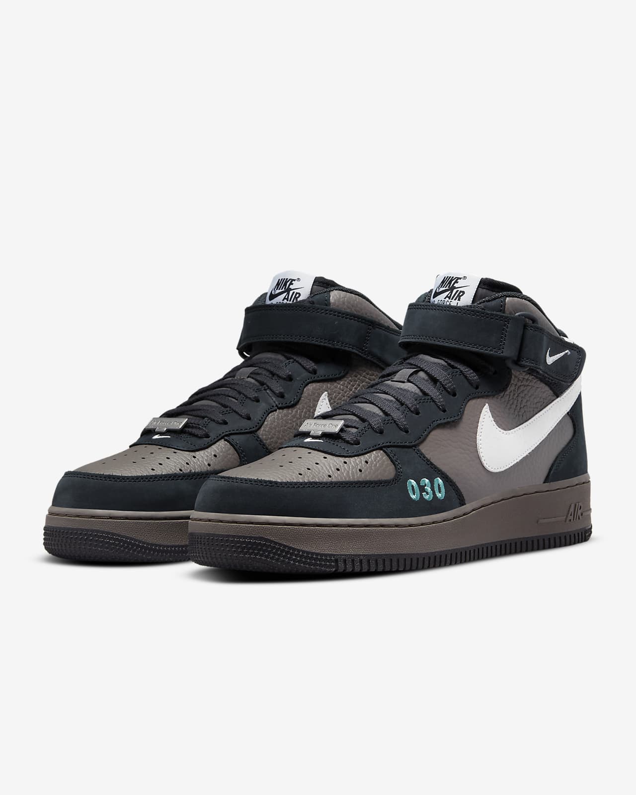 nike air force 1 mid gris