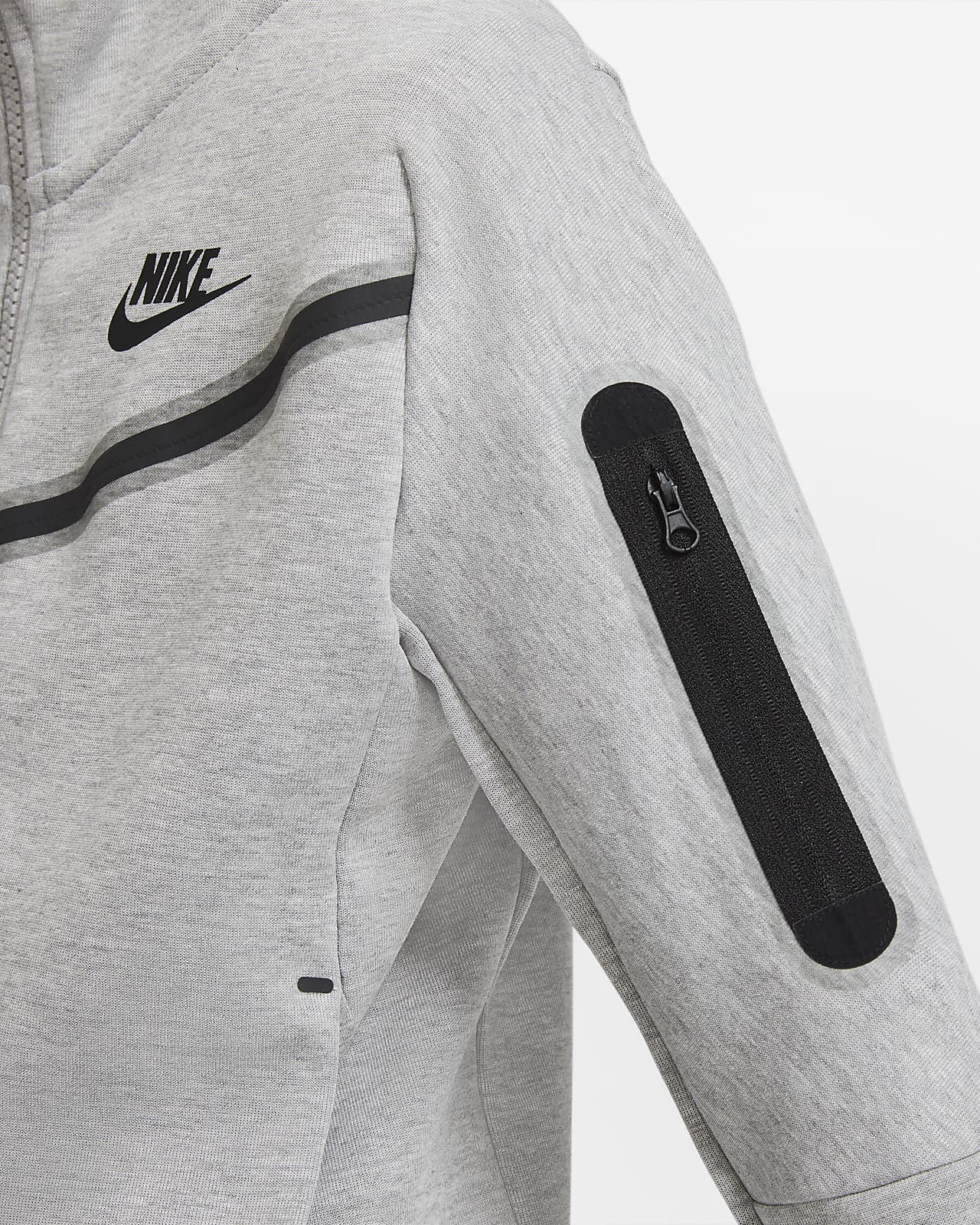 Sudadera con capucha de cierre completo para niño talla grande Nike  Sportswear Tech Fleece. Nike.com