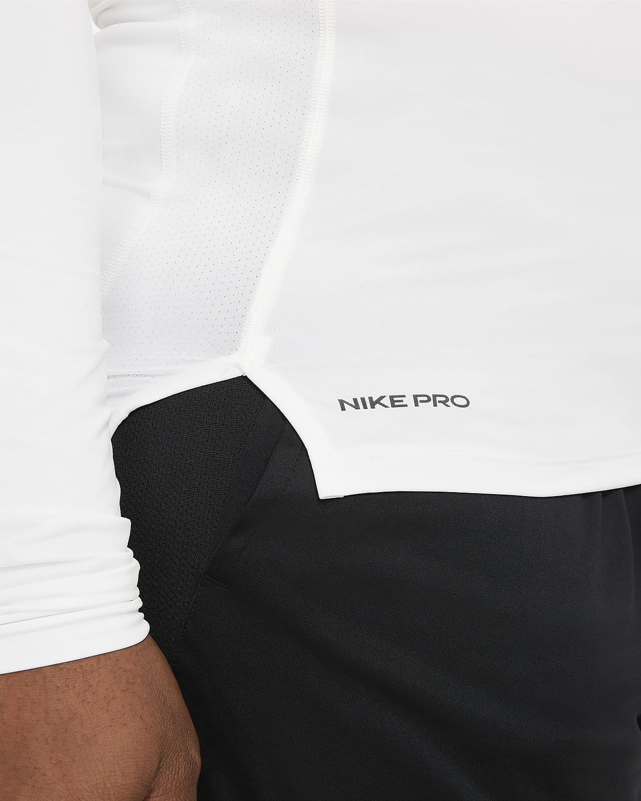 nike men's pro fitted long sleeve top