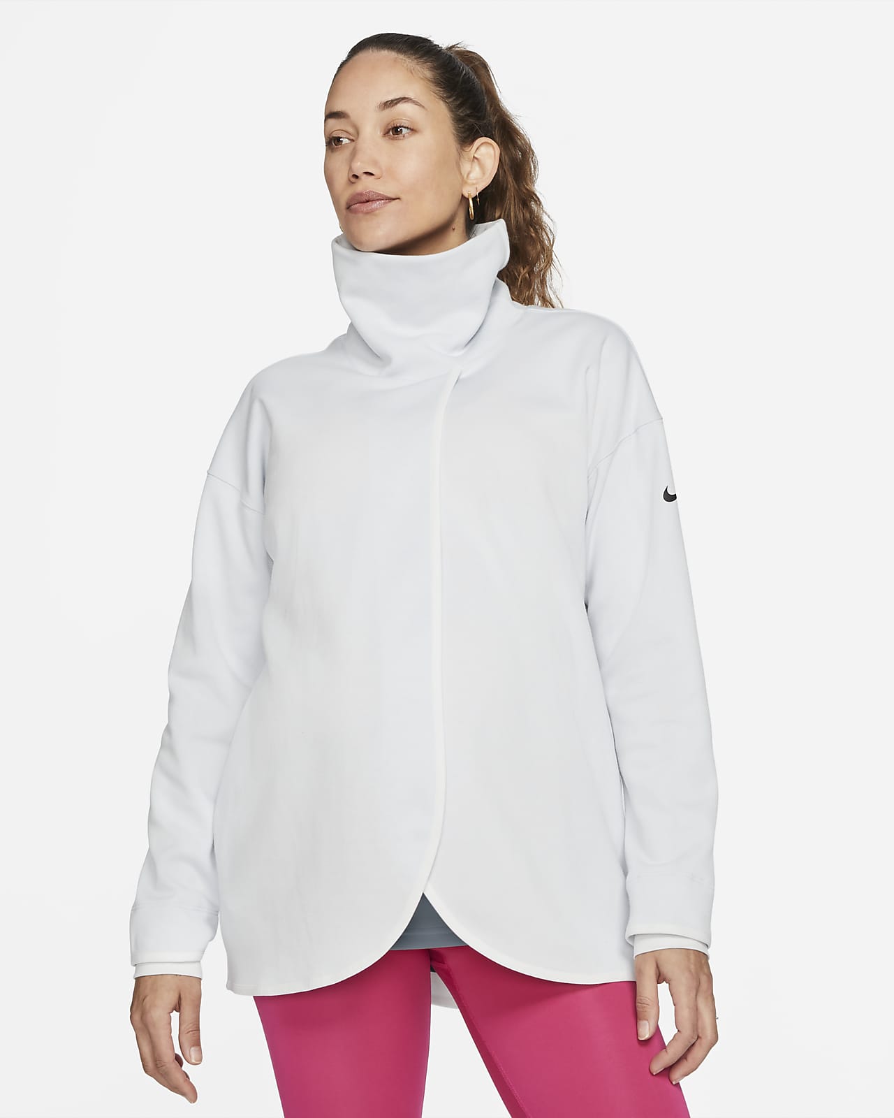 nike white pullover women's