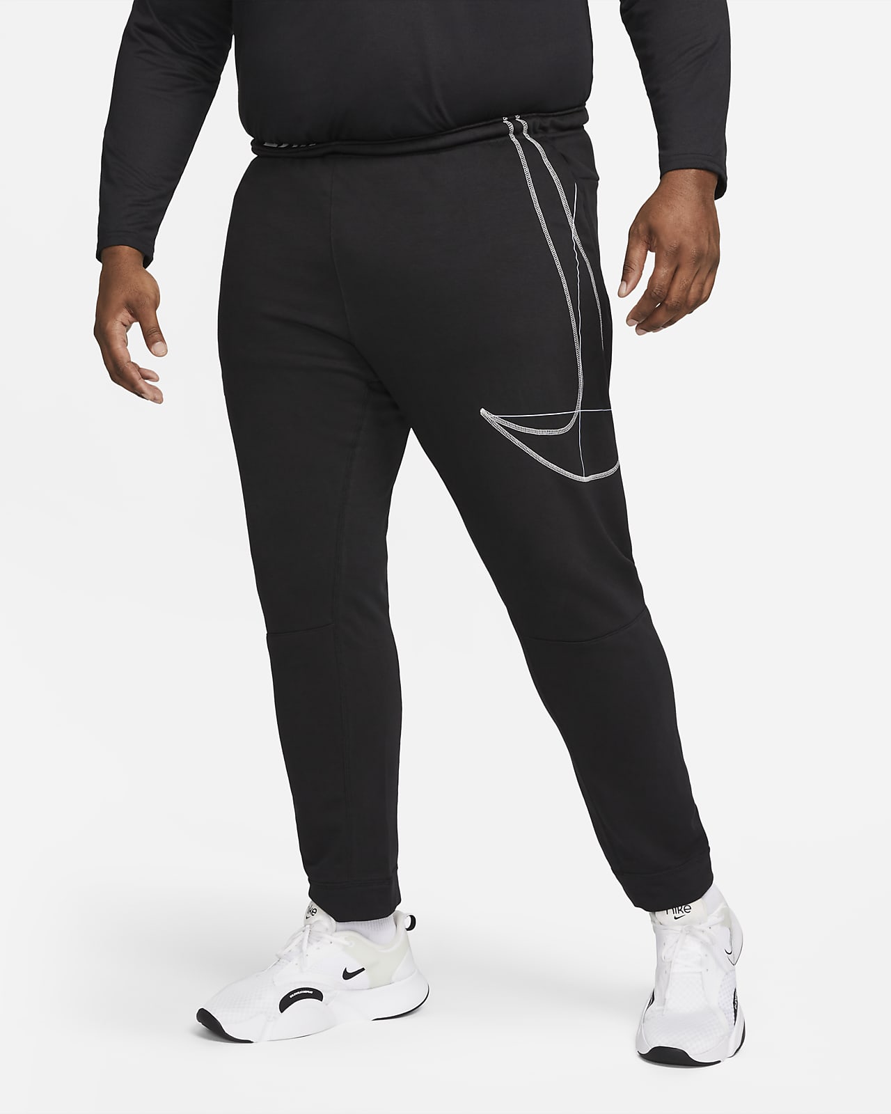 Nike DriFIT Men's Fleece Tapered Running Trousers. Nike AE