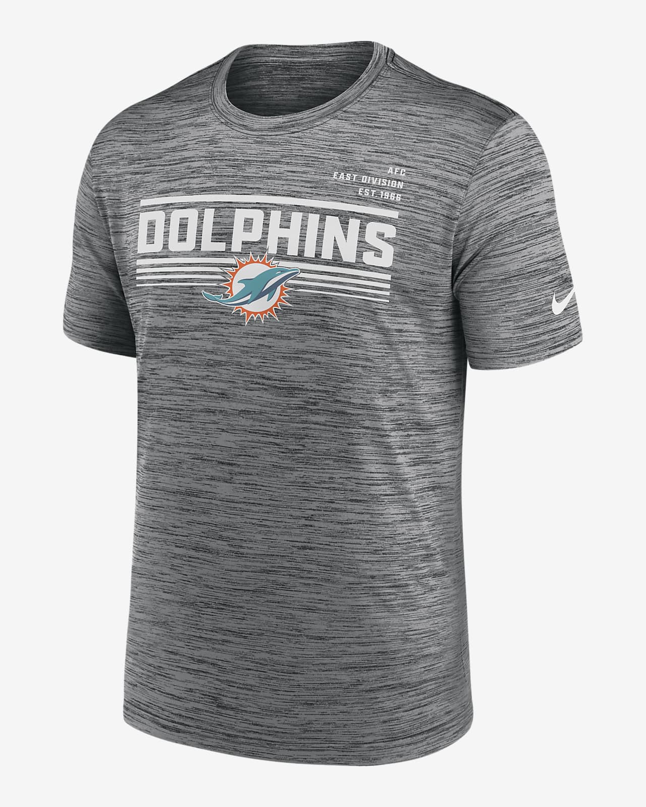 Nike Yard Line Velocity (NFL Miami Dolphins) Men's T-Shirt.