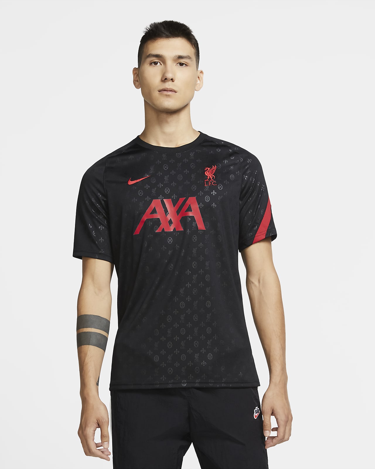 liverpool fc home blackout short sleeve jersey