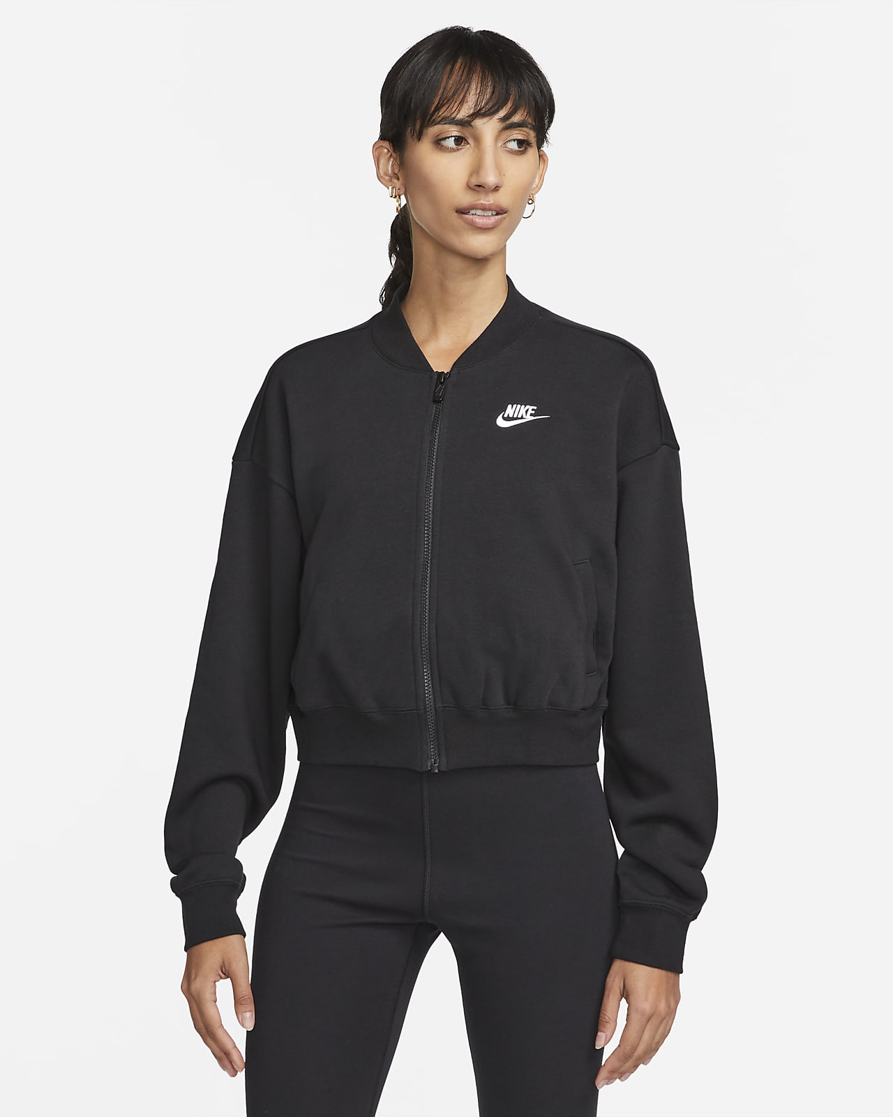 Nike Sportswear Club Fleece Women's Oversized Cropped Full-Zip Jacket