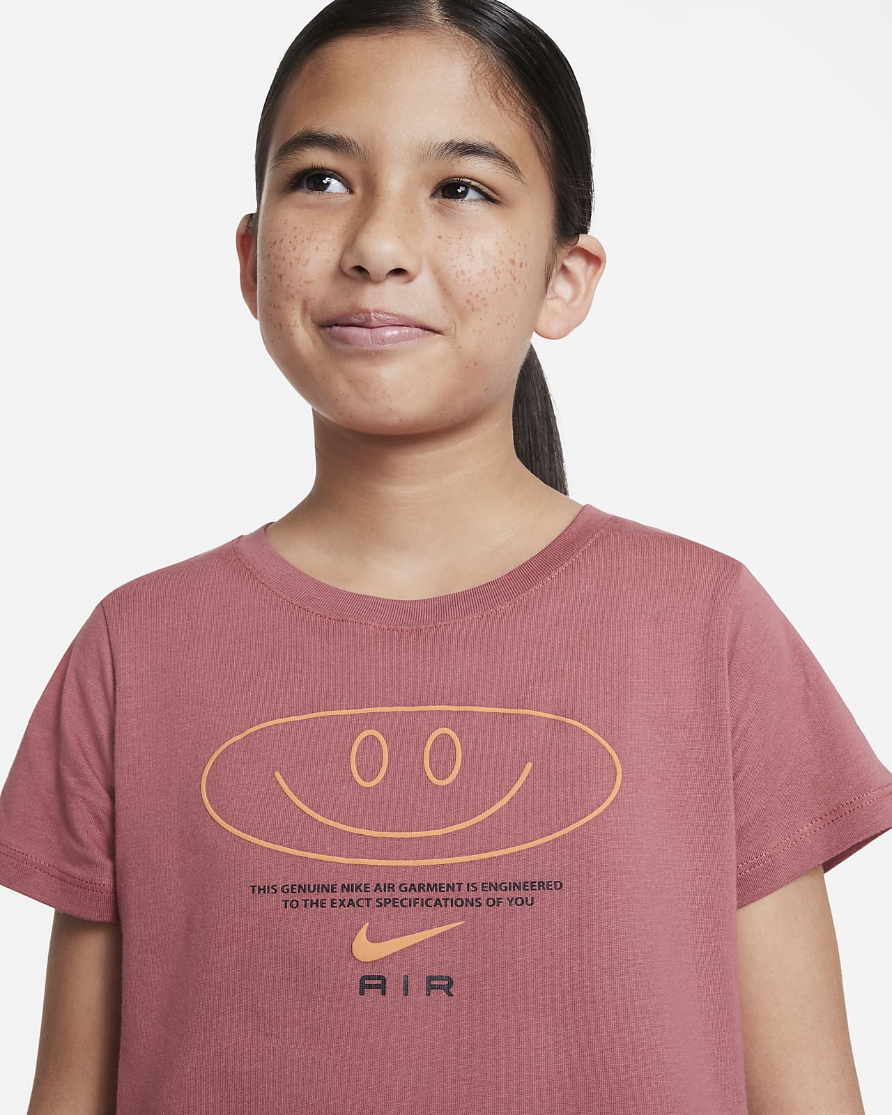 Nike Air Older Kids' (Girls') Cropped T-Shirt. Nike AE