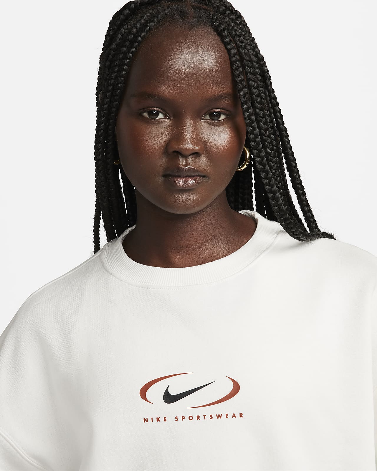 Nike Sportswear Phoenix Fleece Women's Over-Oversized Crew-Neck Sweatshirt.  Nike LU