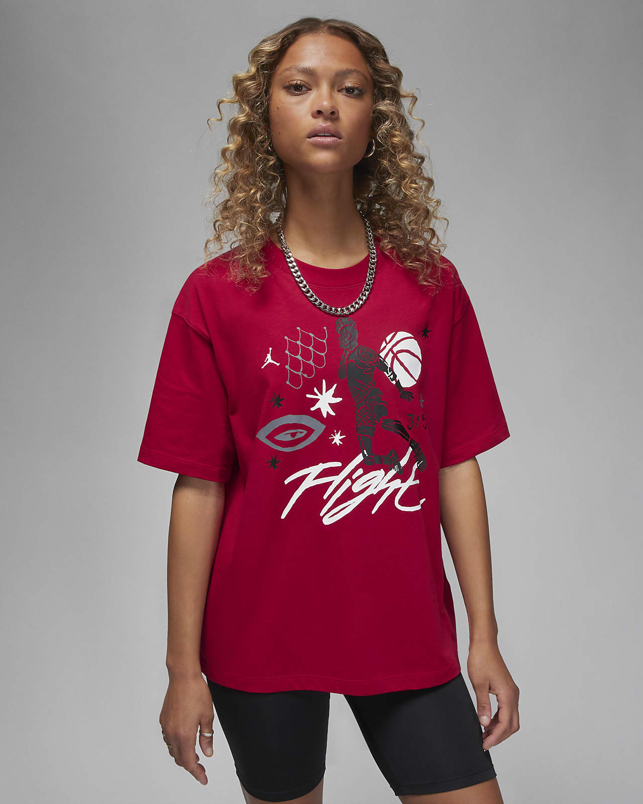 Jordan T-shirt met recht design voor dames. Nike NL