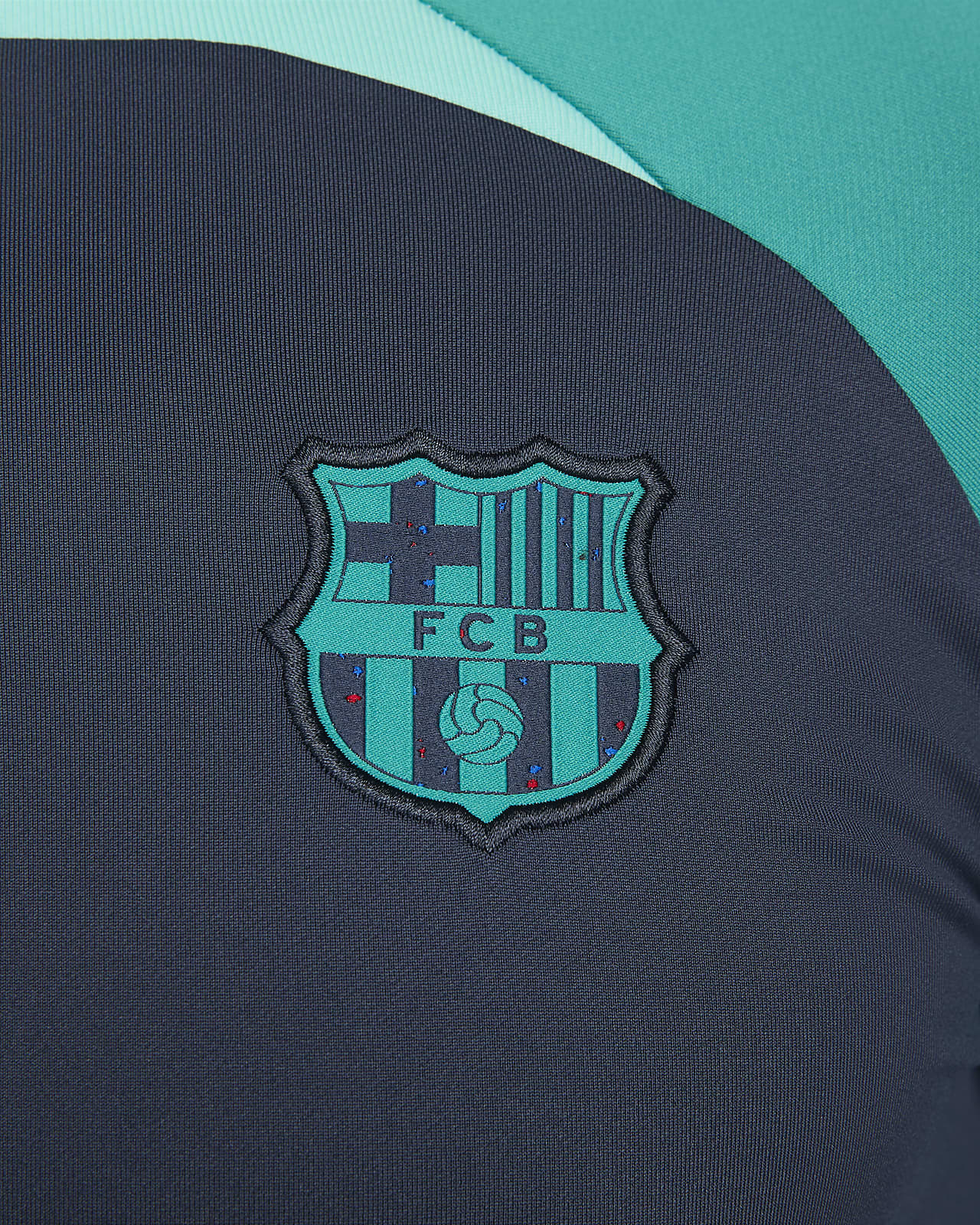 Nike 2022-23 FC Barcelona Women's Strike Drill Top - Aqua-Signal Blue