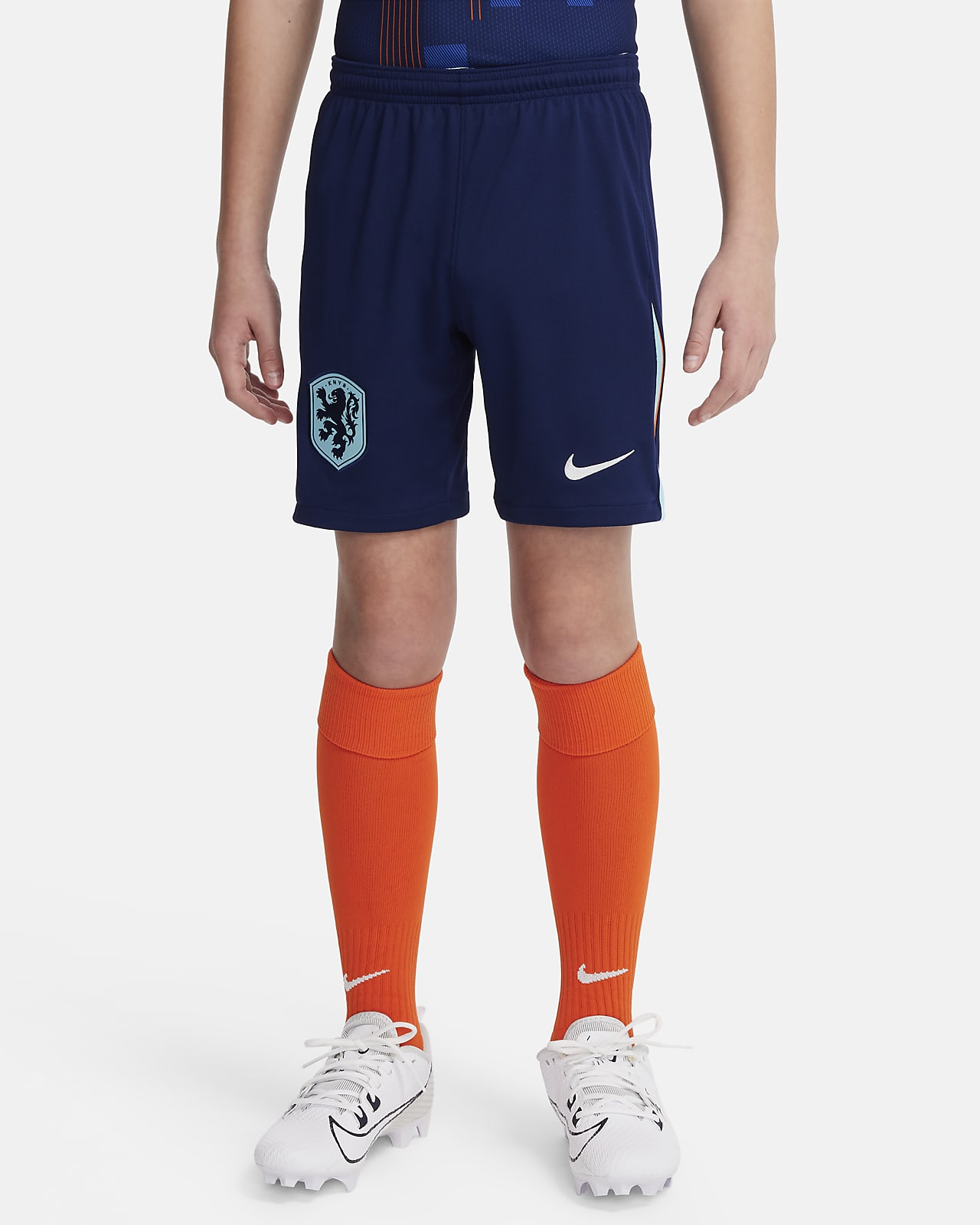 Fotbalové kraťasy Nike Dri-FIT Replica Nizozemsko 2024 Stadium pro větší děti, venkovní