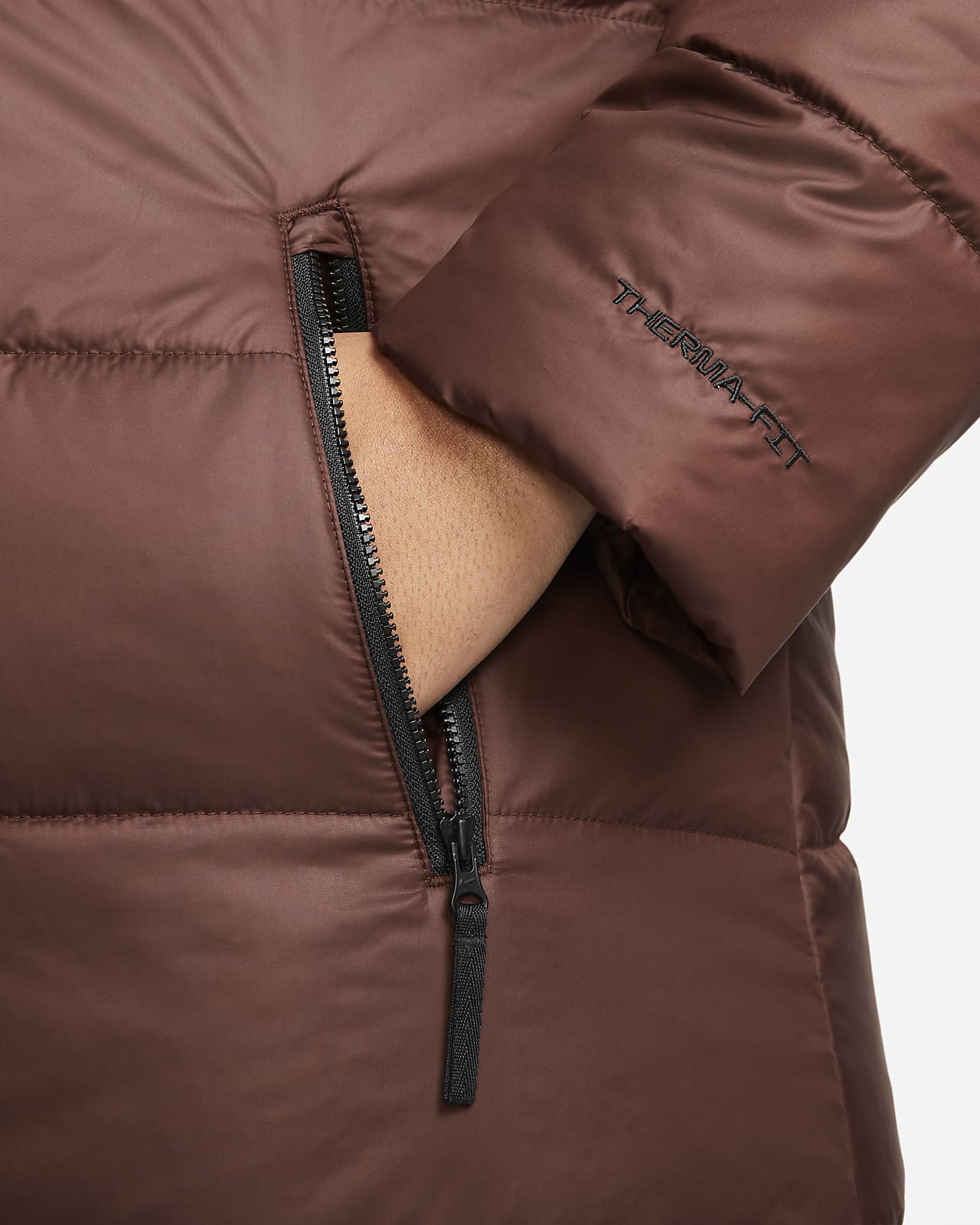 plus size hooded parka