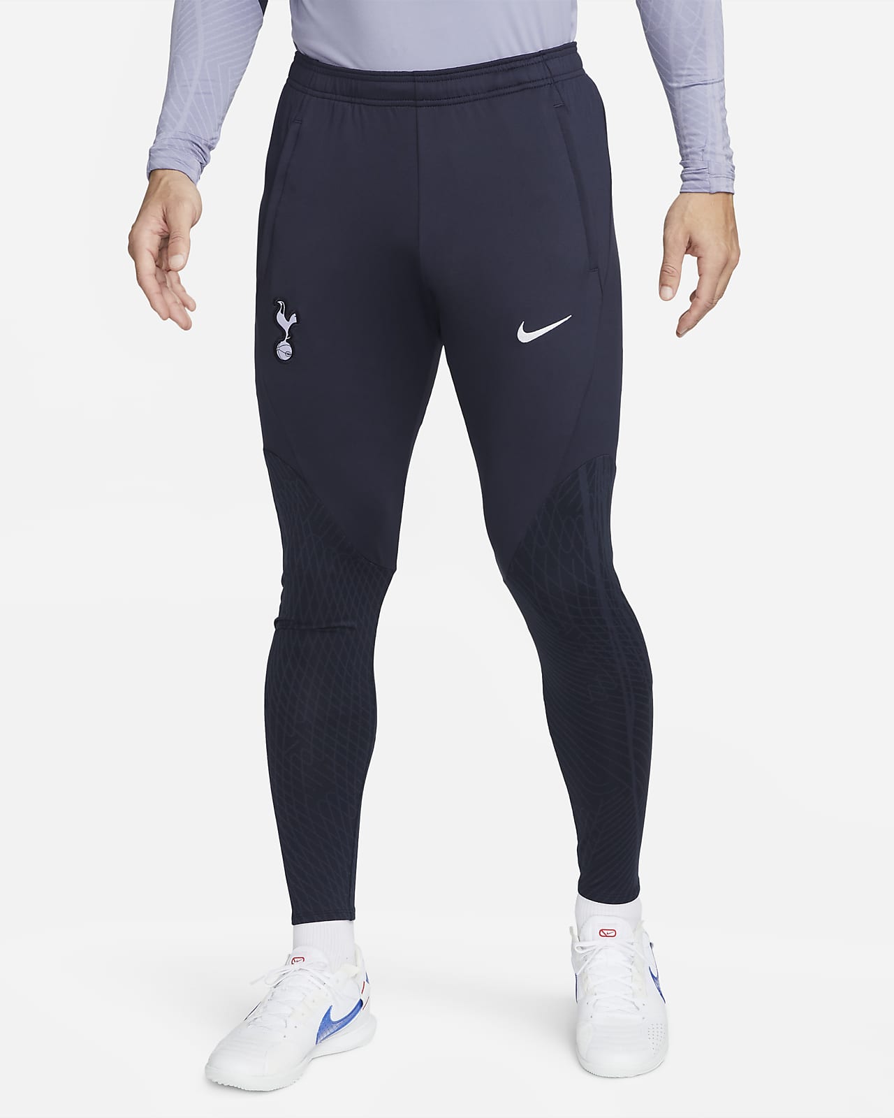 Męskie dzianinowe spodnie piłkarskie Tottenham Hotspur Strike Nike Dri-FIT