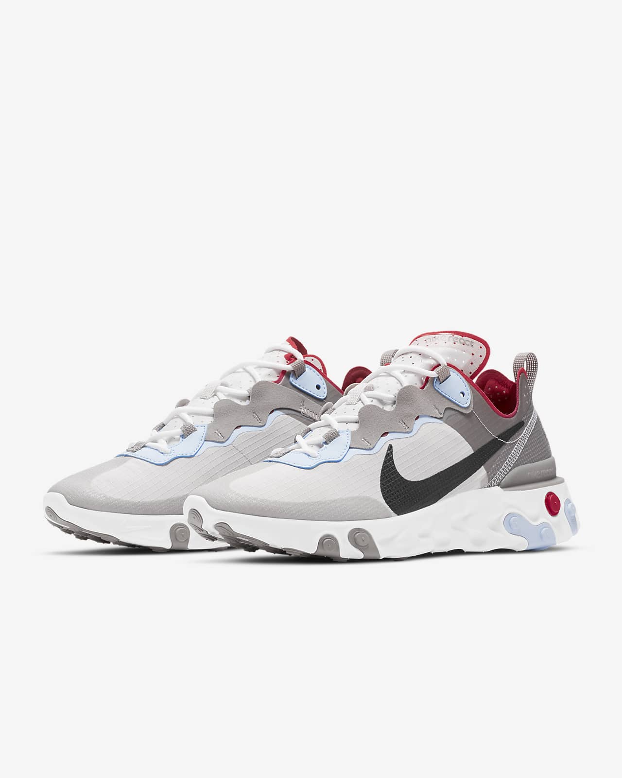 nike react element 55 men's shoe - grey