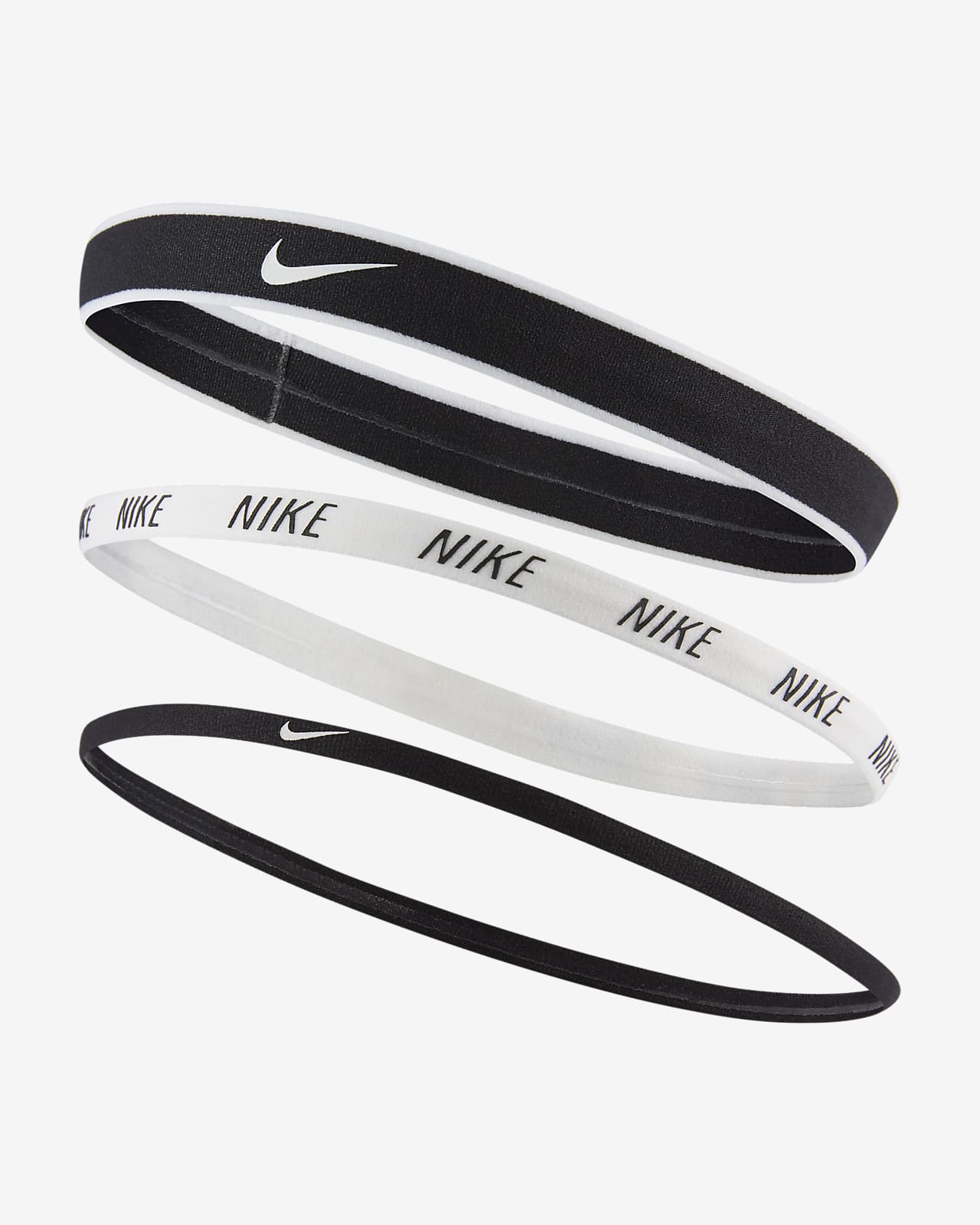 nike accessories elastic hairbands 3 pack