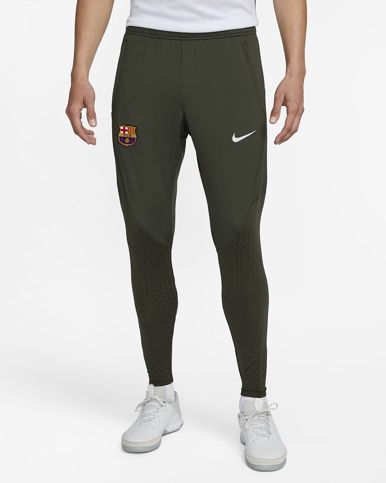 Ανδρικό πλεκτό ποδοσφαιρικό παντελόνι Nike Dri-FIT Μπαρτσελόνα Strike