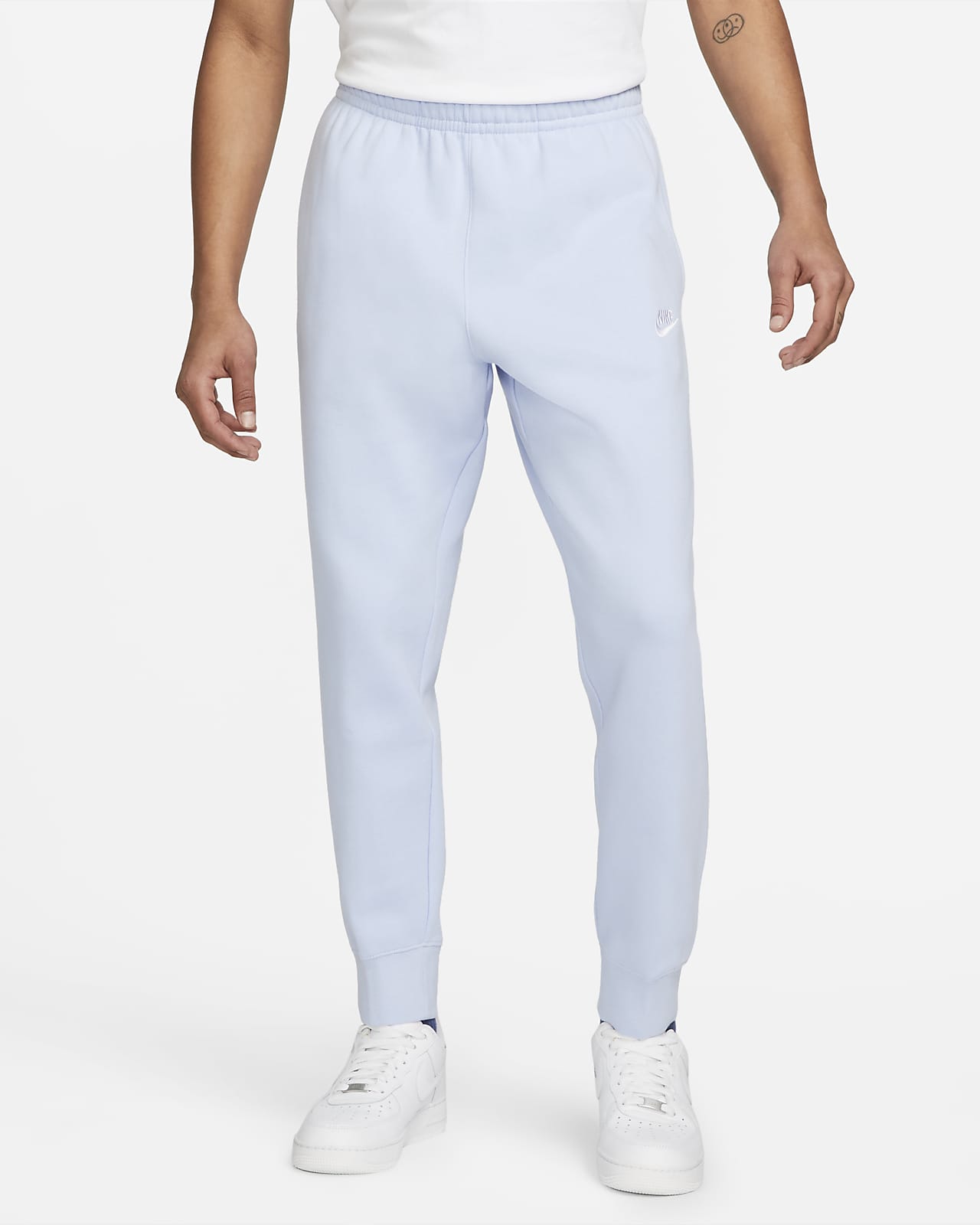 light blue joggers nike