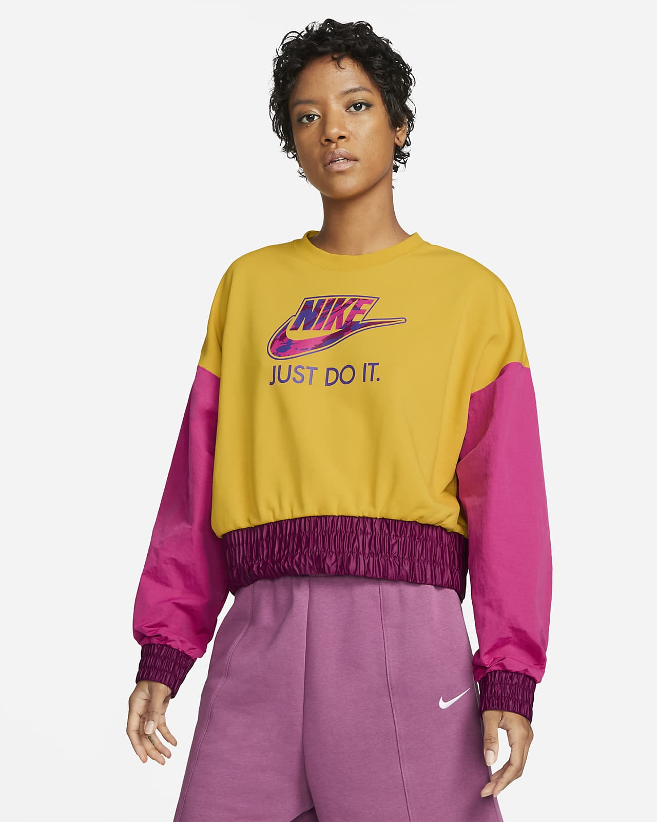 Nike Sportswear Women's Oversized Fleece Crew Top