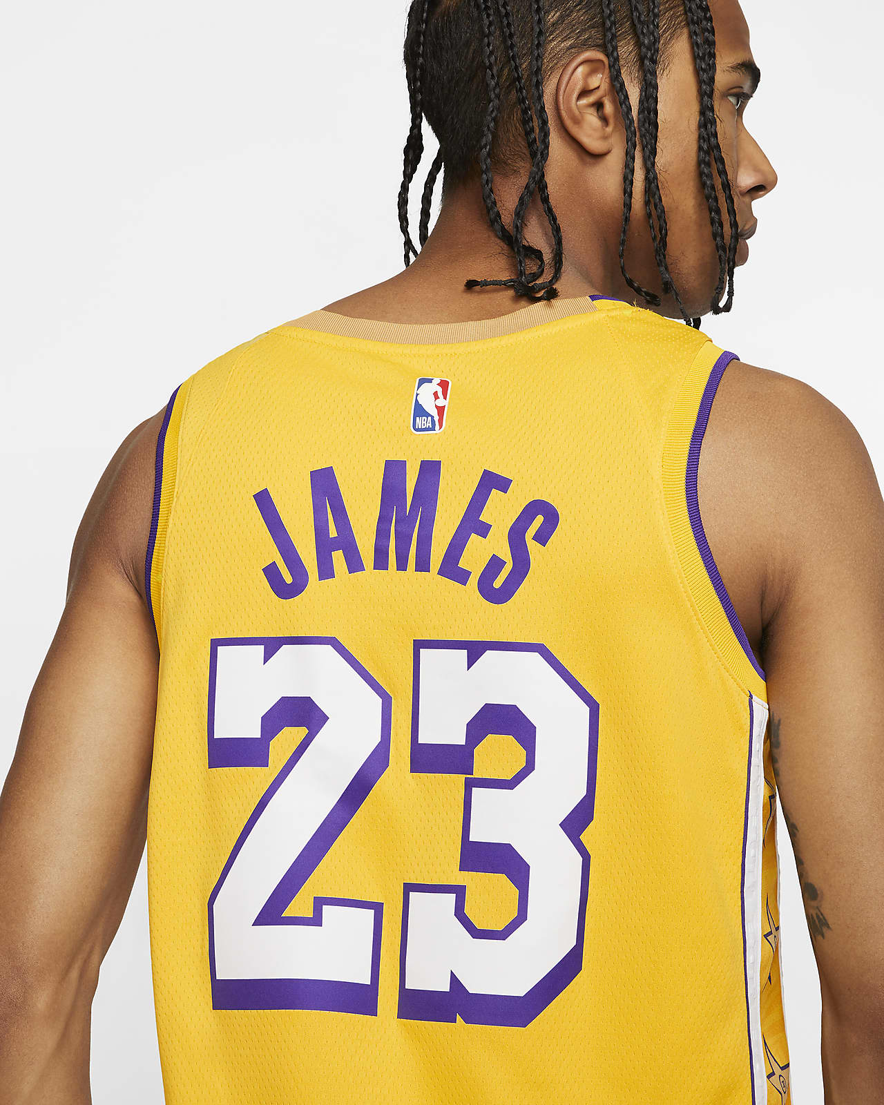 Nike Lebron James Lakers City Edition 2021 Swingman Jersey (CN1737-102)Sz  2XL 56