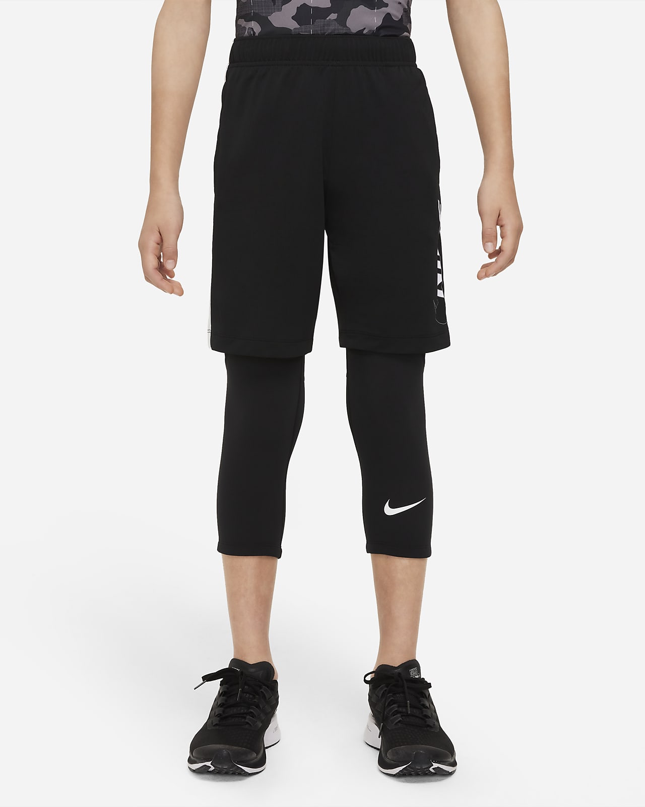 Nike Pro Dri-FIT-tights 3/4-længde til større (drenge). Nike DK