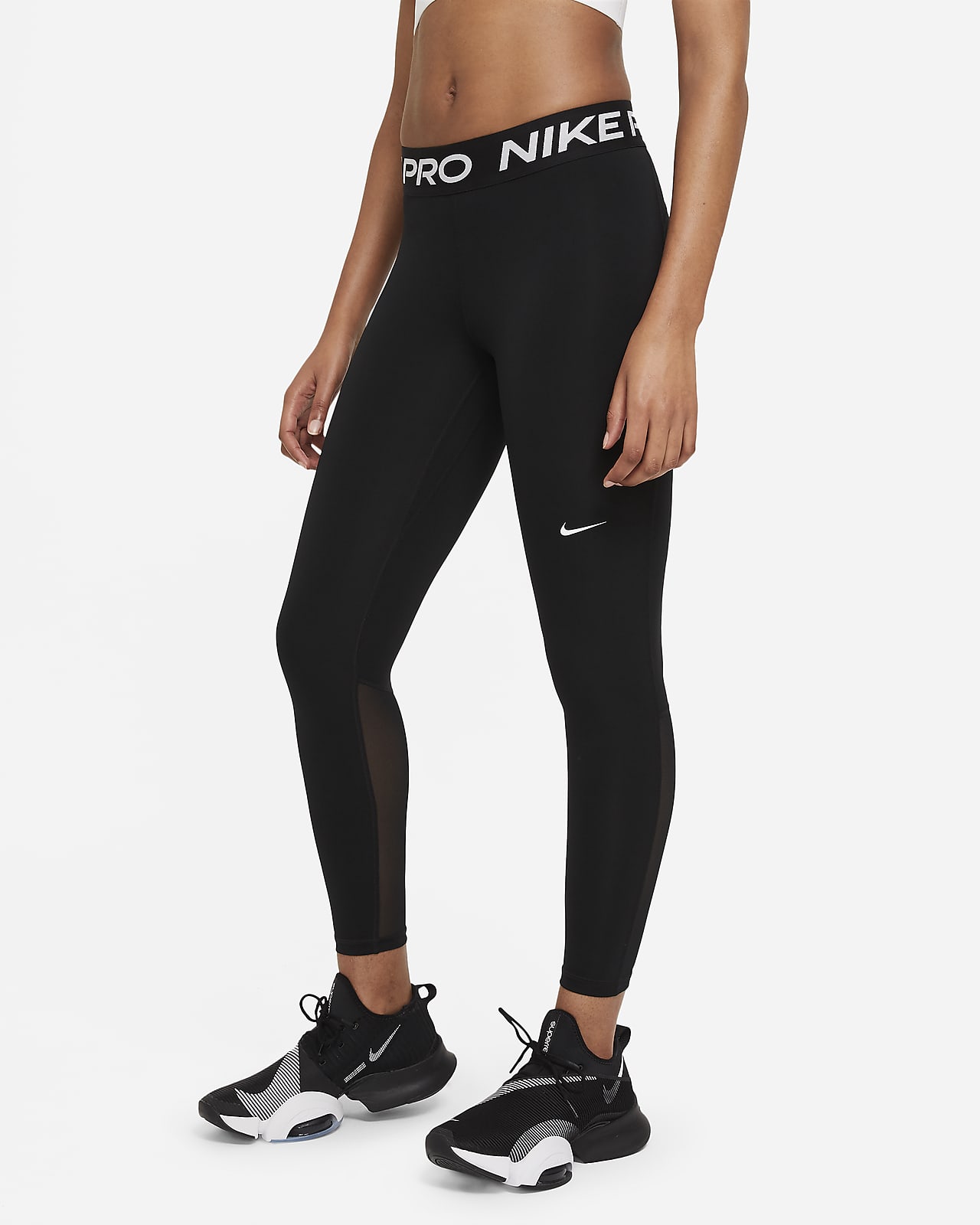 เลกกิ้งเอวปานกลางผู้หญิง Nike Pro