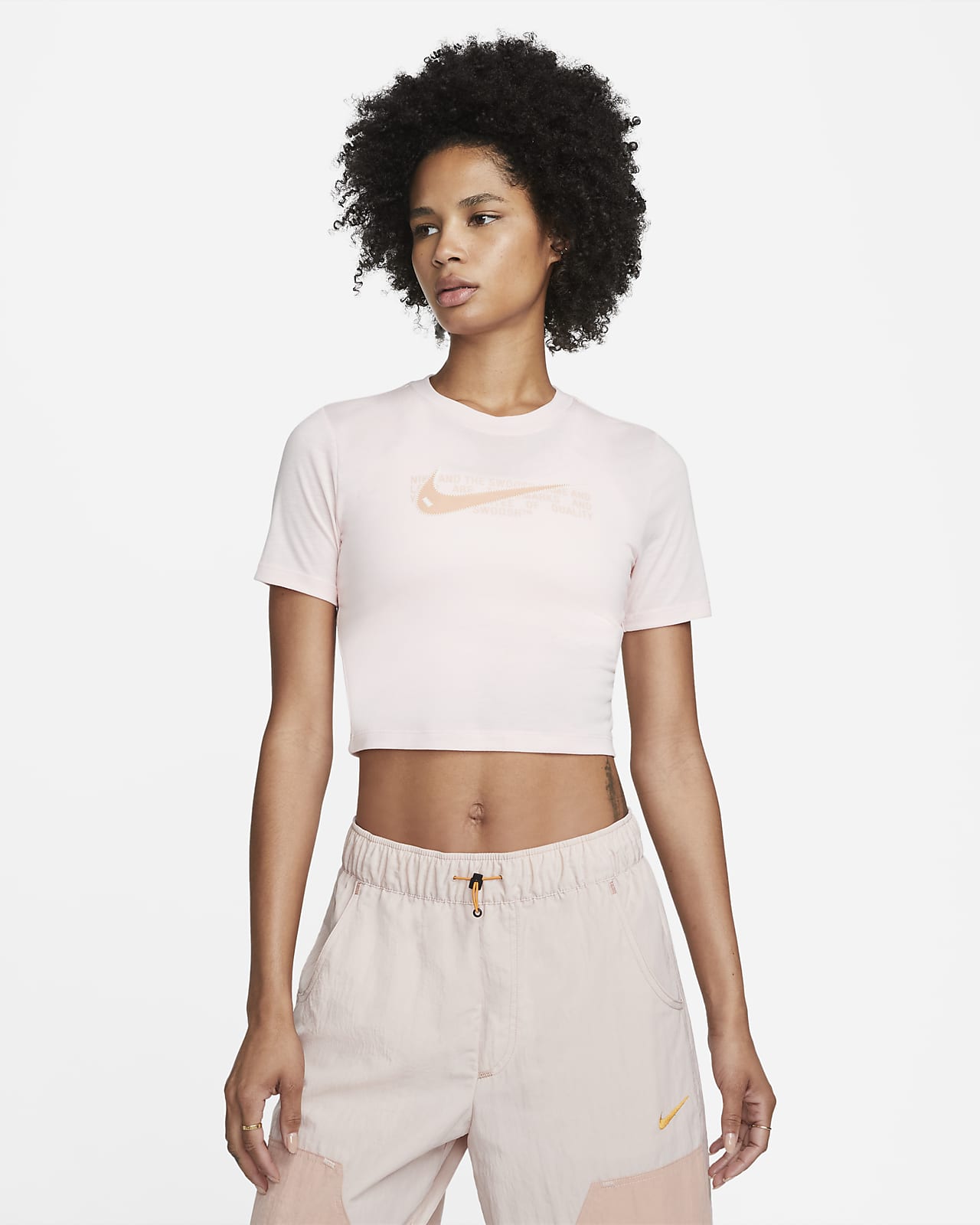 Nike crop 2024 top shirt