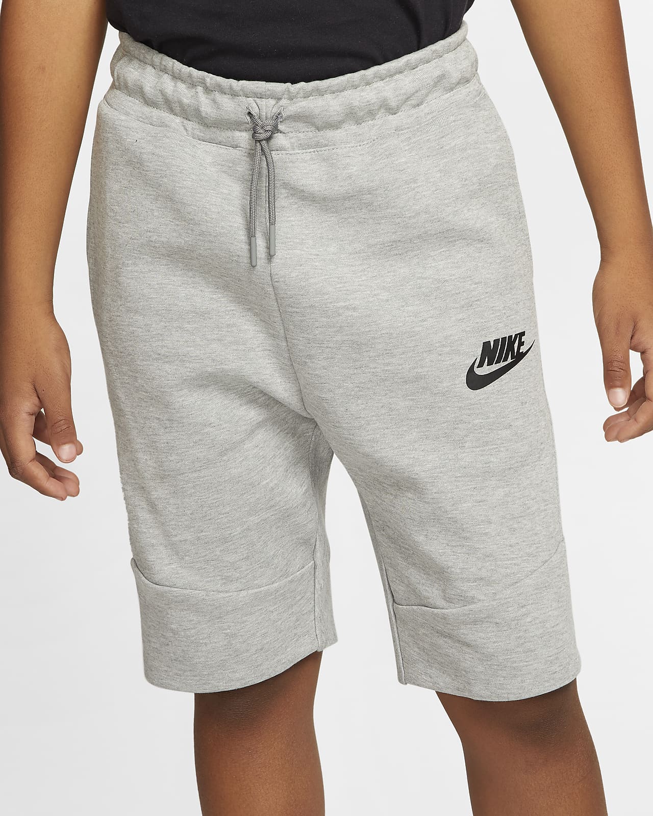 nike grey shorts fleece