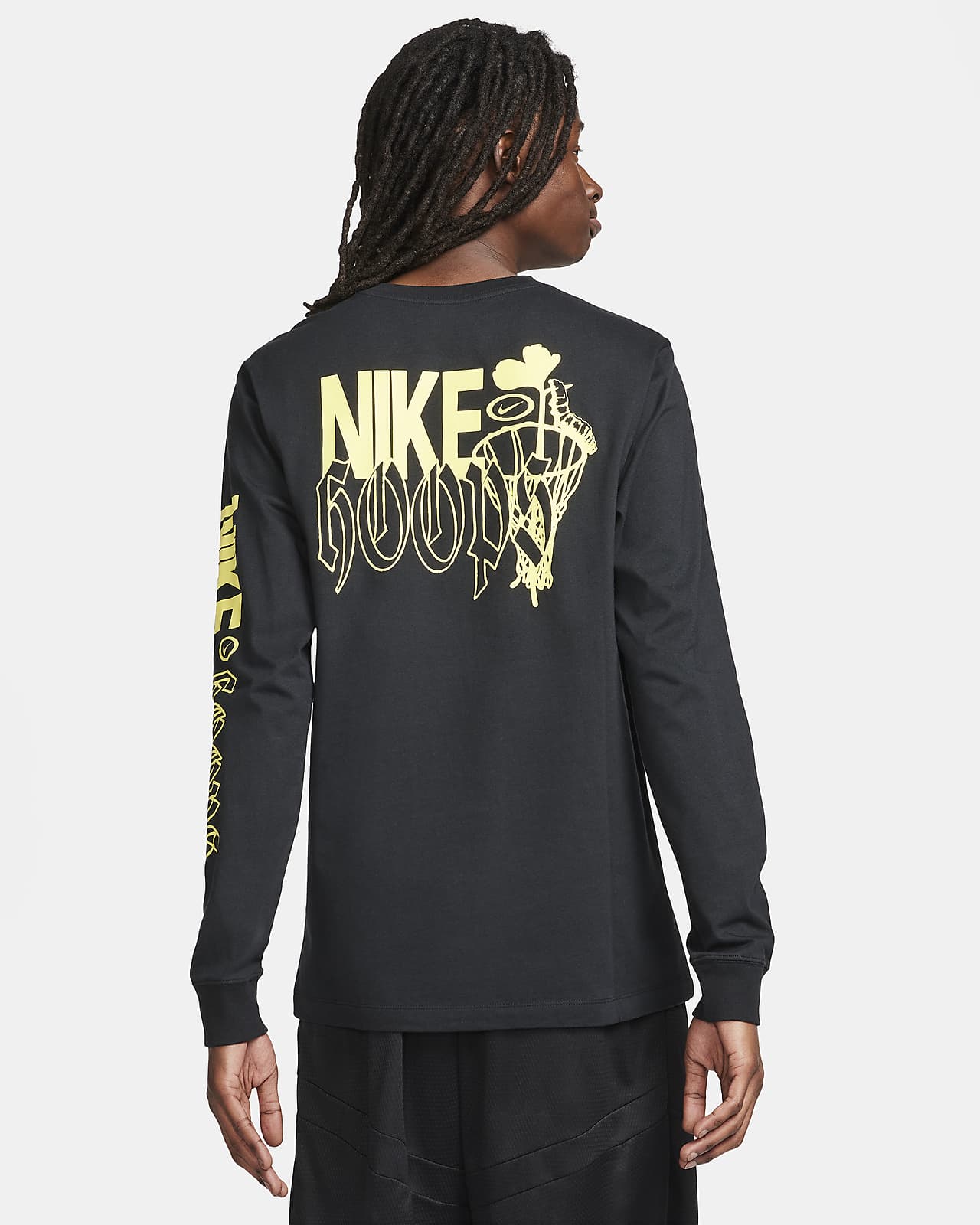 T-shirt da fitness a manica lunga Nike – Uomo