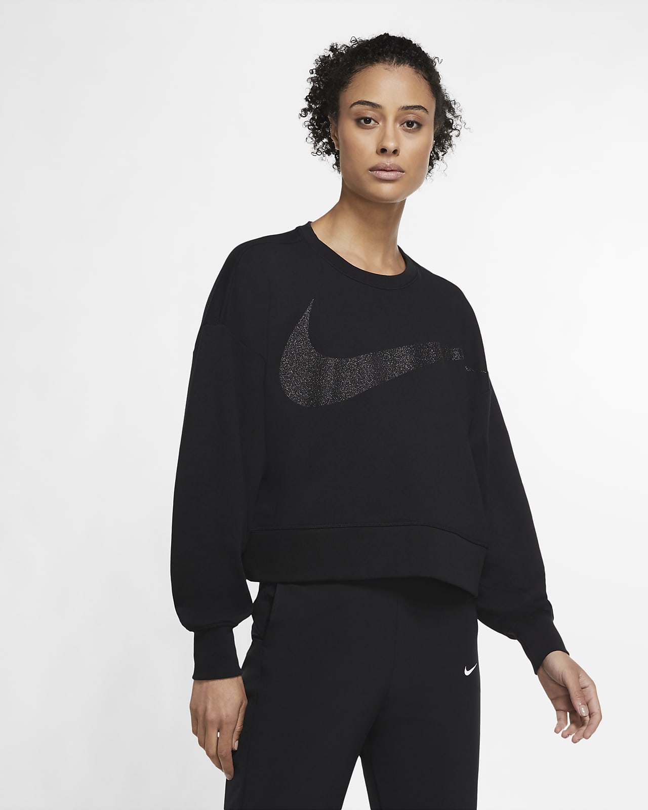 nike black crew neck womens