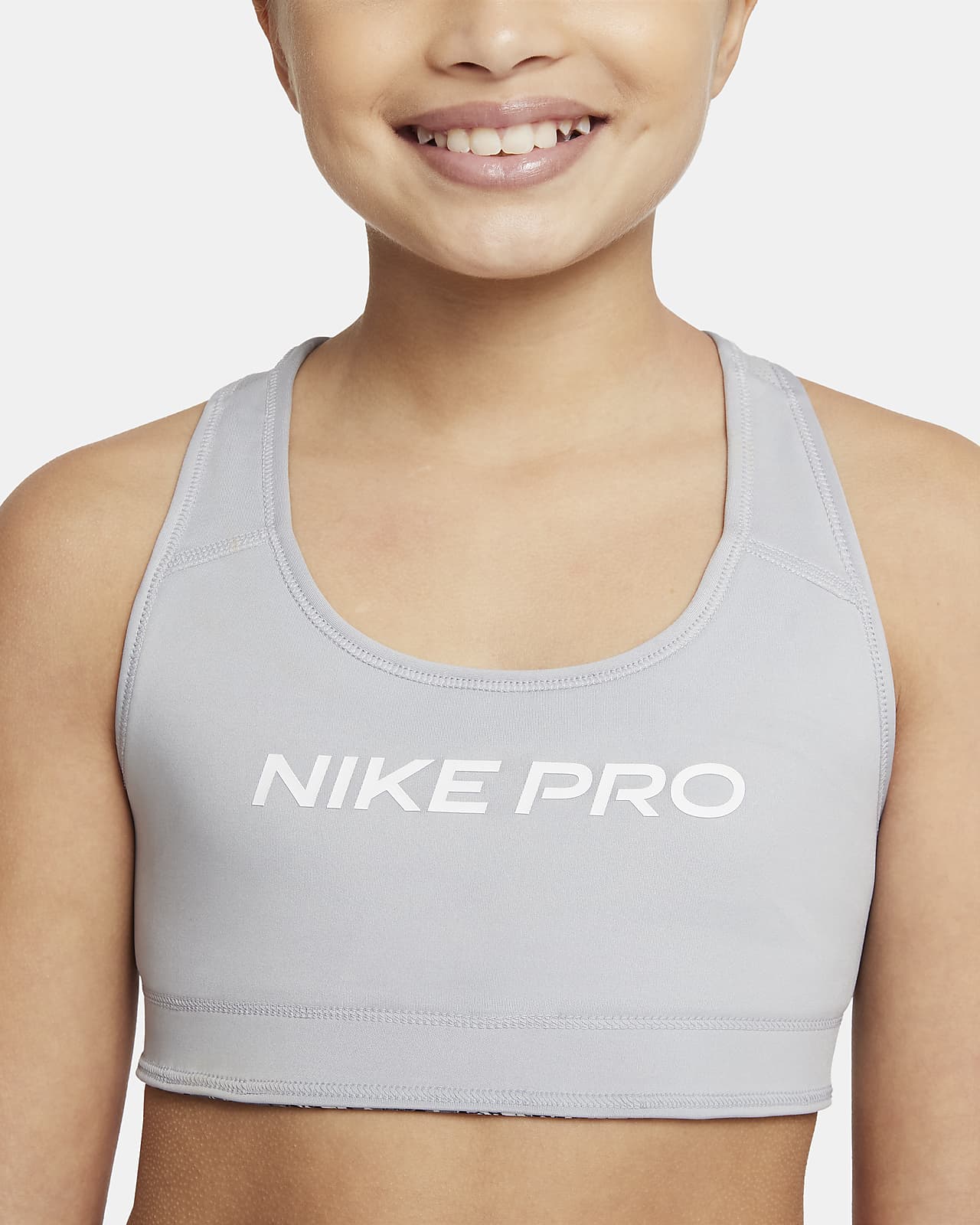 Nike Dri-FIT Swoosh Big Kids' (Girls') Printed Reversible Sports Bra. Nike .com