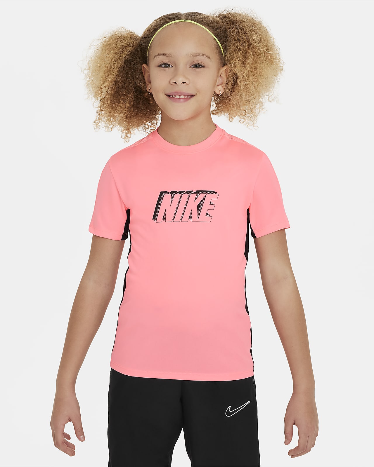 Kortærmet Nike Dri-FIT Academy23-fodboldtrøje til større børn
