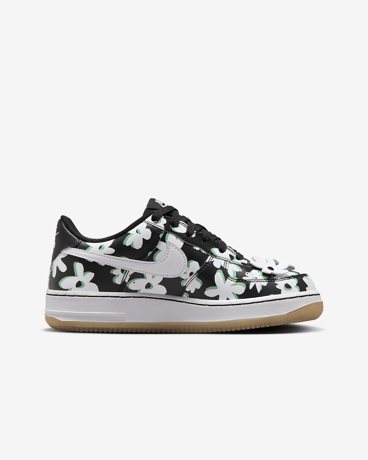 Nike air force sale 1 black with flowers