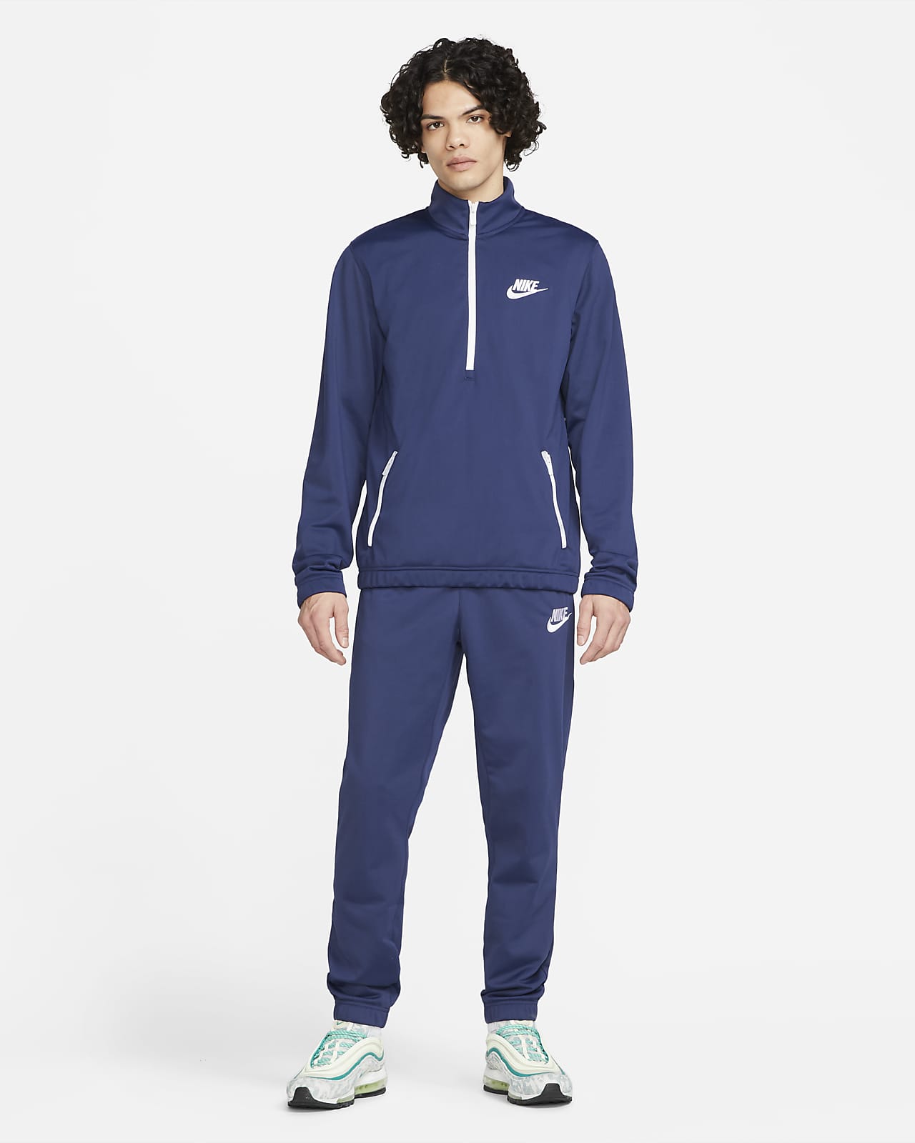 Veste Nike Track Junior vêtement running homme - XL Bleu marine
