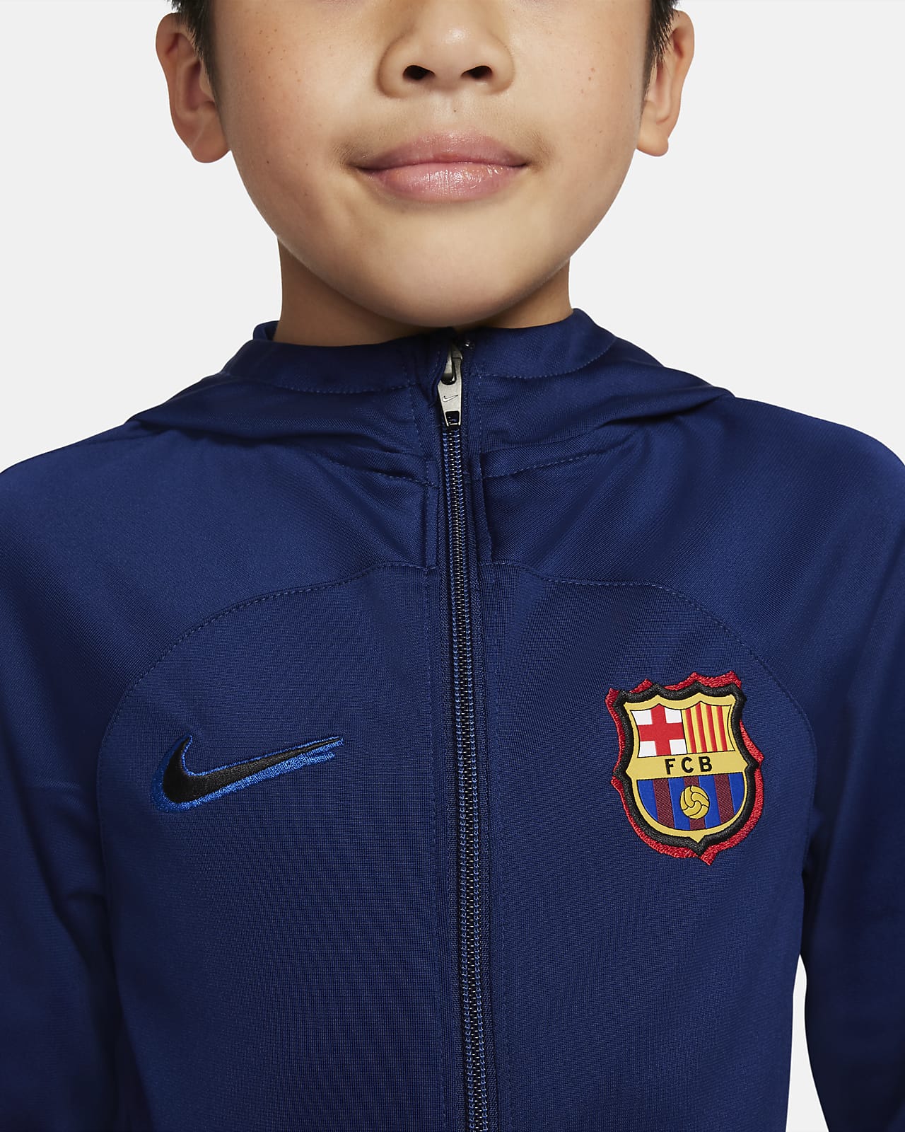 Barcelona Strike Chándal de fútbol de tejido Knit Nike Dri-FIT - Niño/a pequeño/a. Nike ES