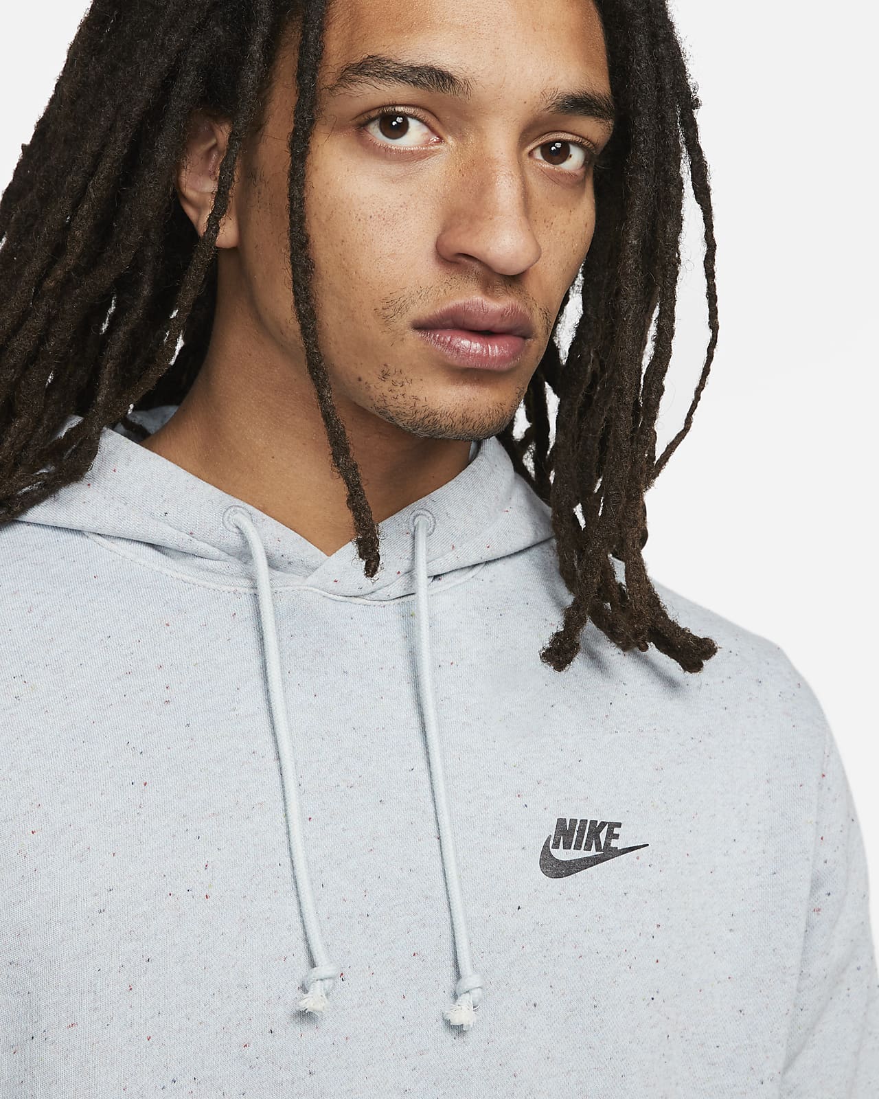 nike club hoodie gris