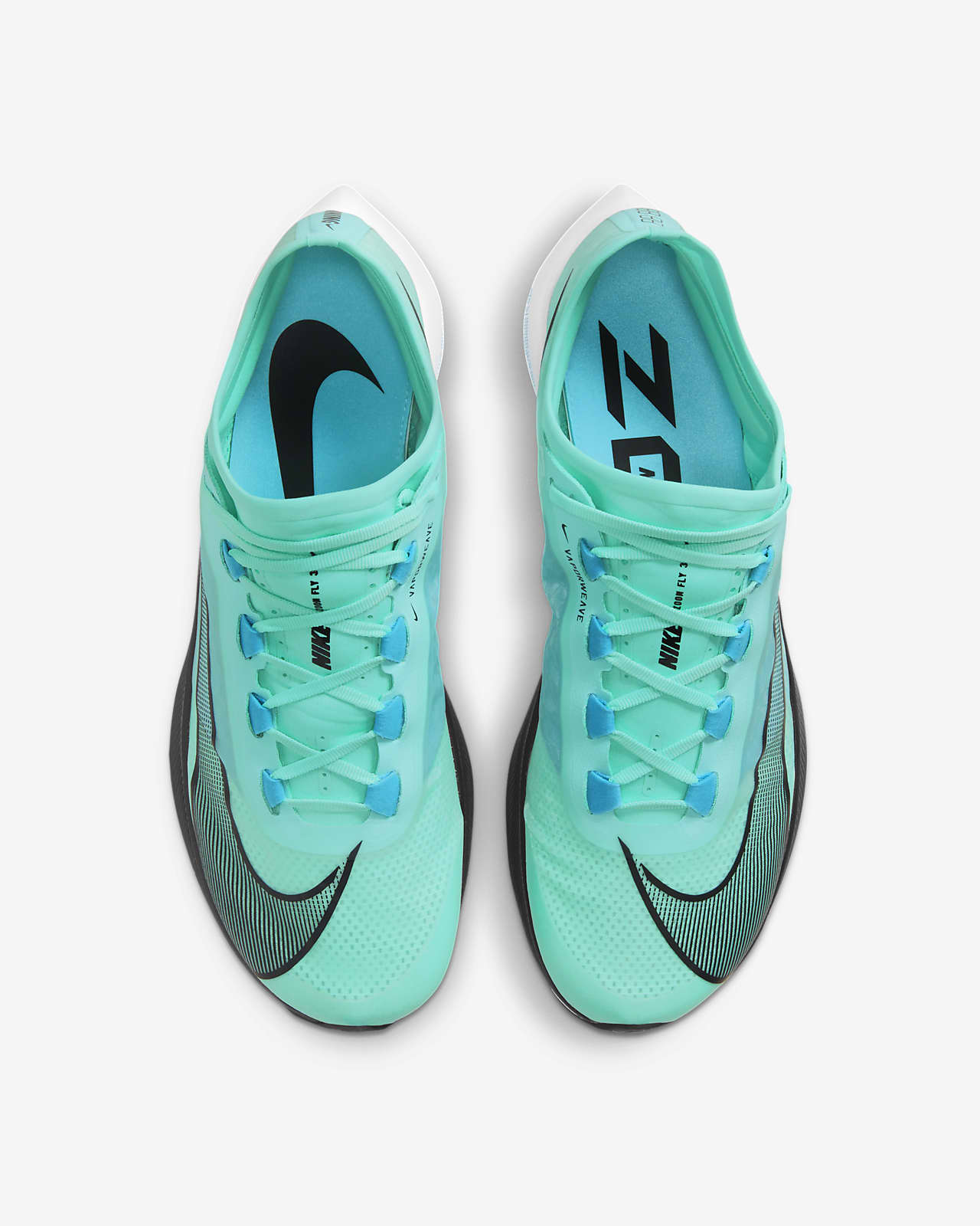 nike blue and green running shoes