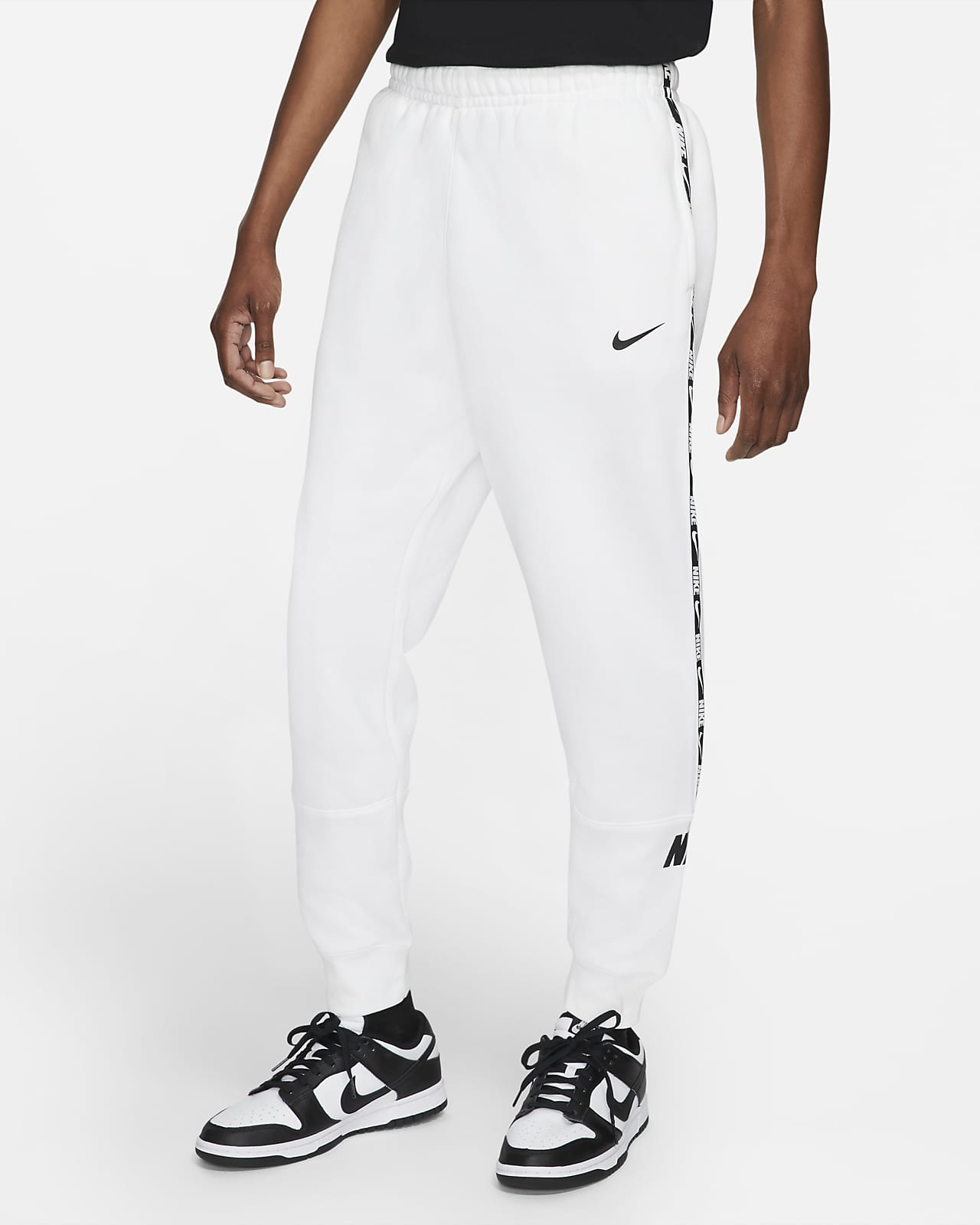 nike essential white joggers