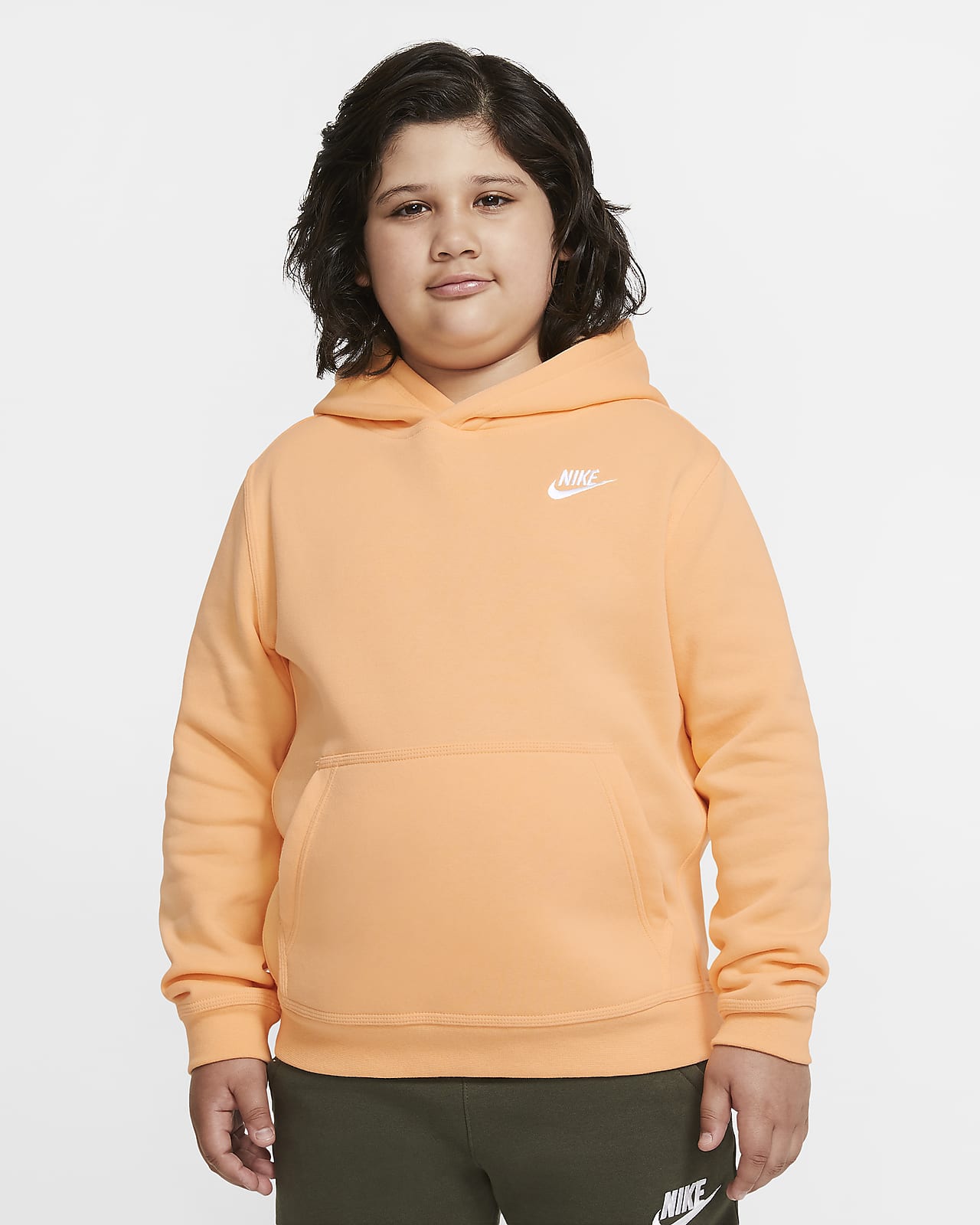 nike pullover hoodie orange