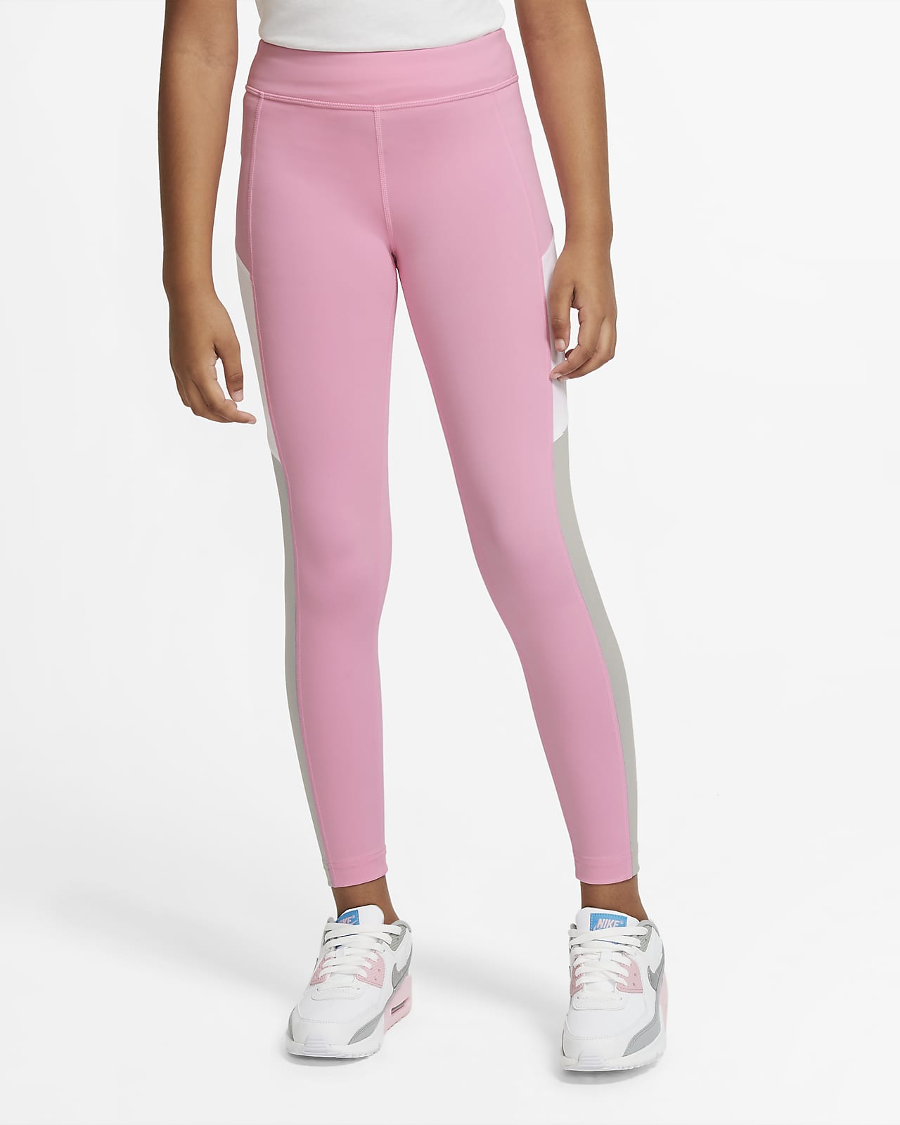 pink nike training tights