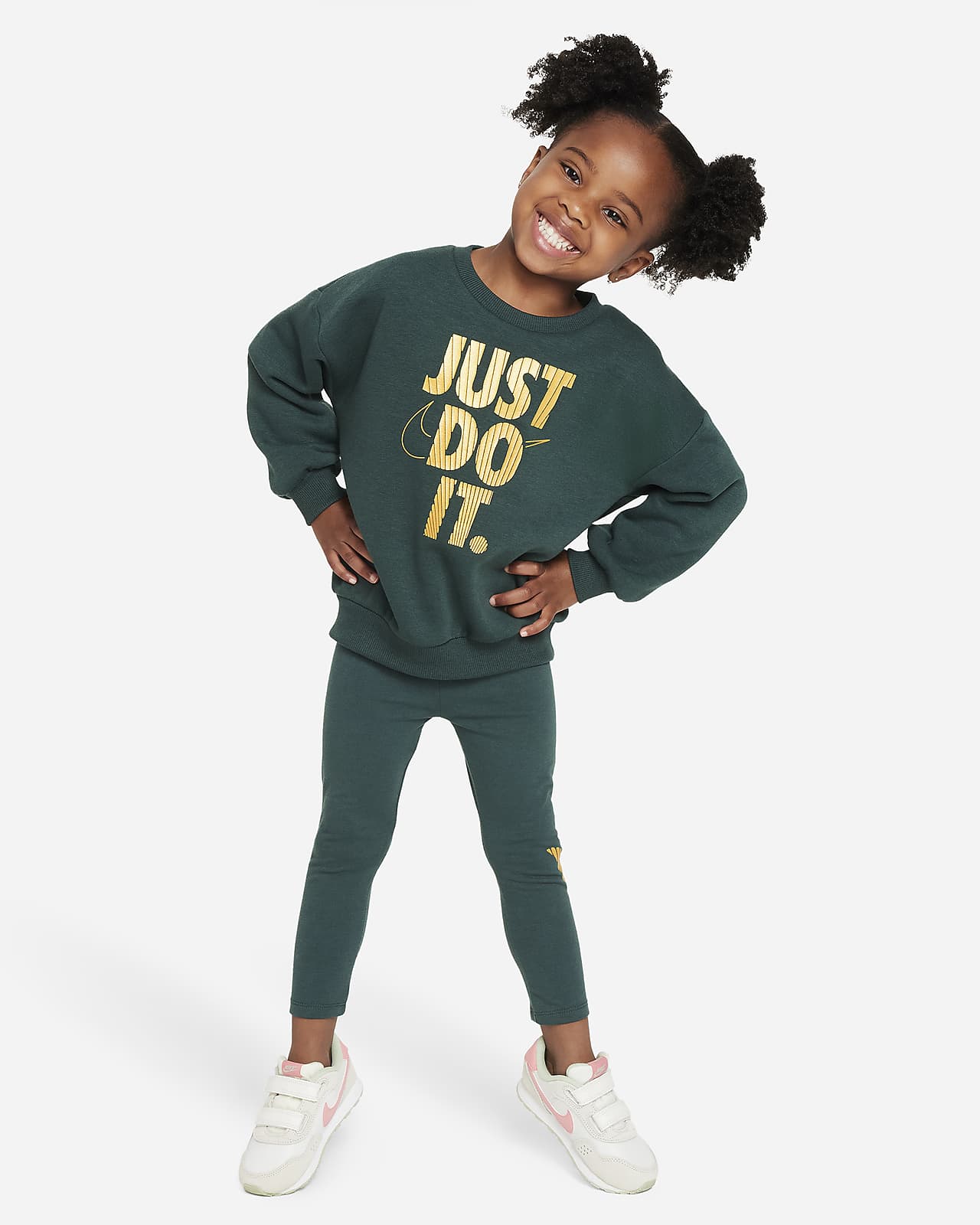 Girls' Toddler Nike Join The Club Crewneck Sweatshirt and Leggings Set
