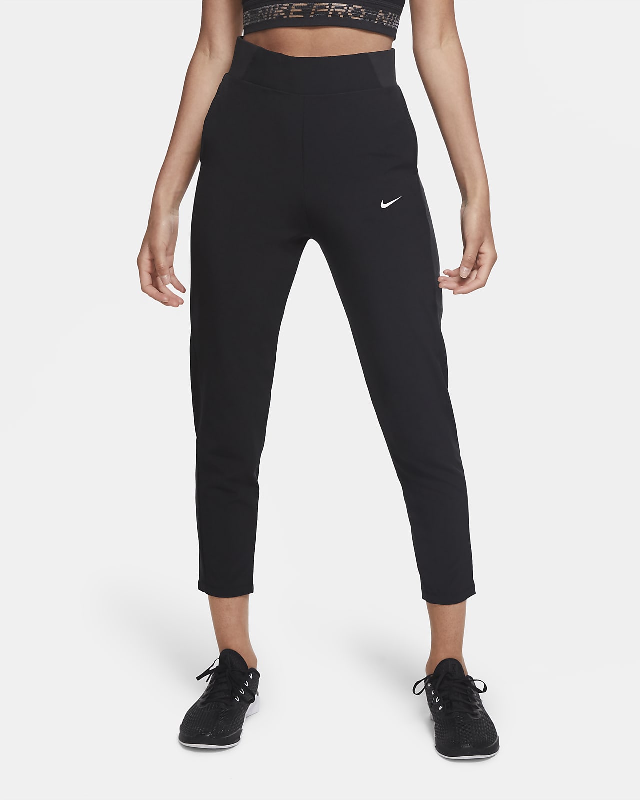 Pants de entrenamiento de tiro medio para mujer Nike Dri-FIT Bliss Victory