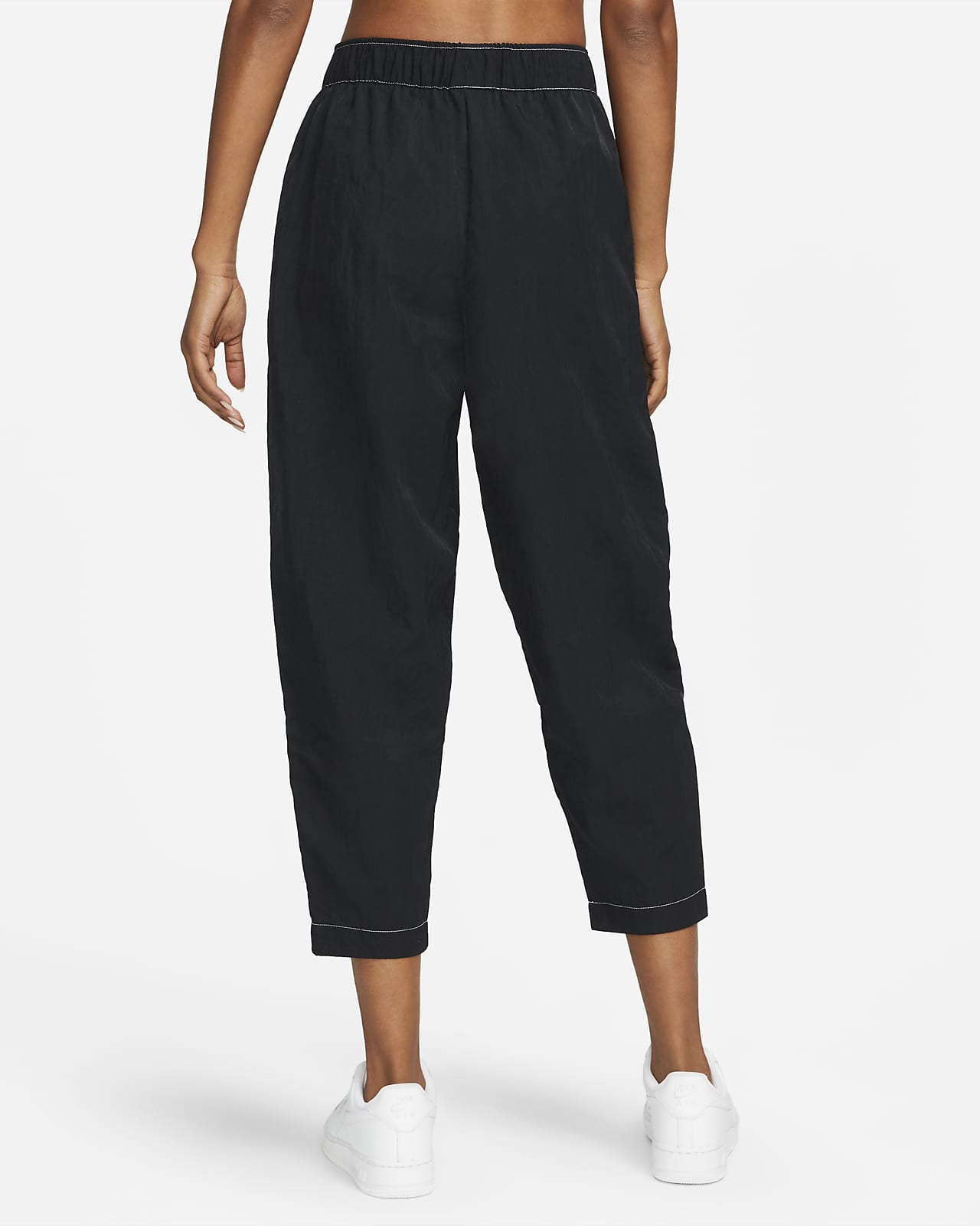 Pantalones de tiro alto de tejido Woven para mujer Nike Sportswear Swoosh.  Nike.com