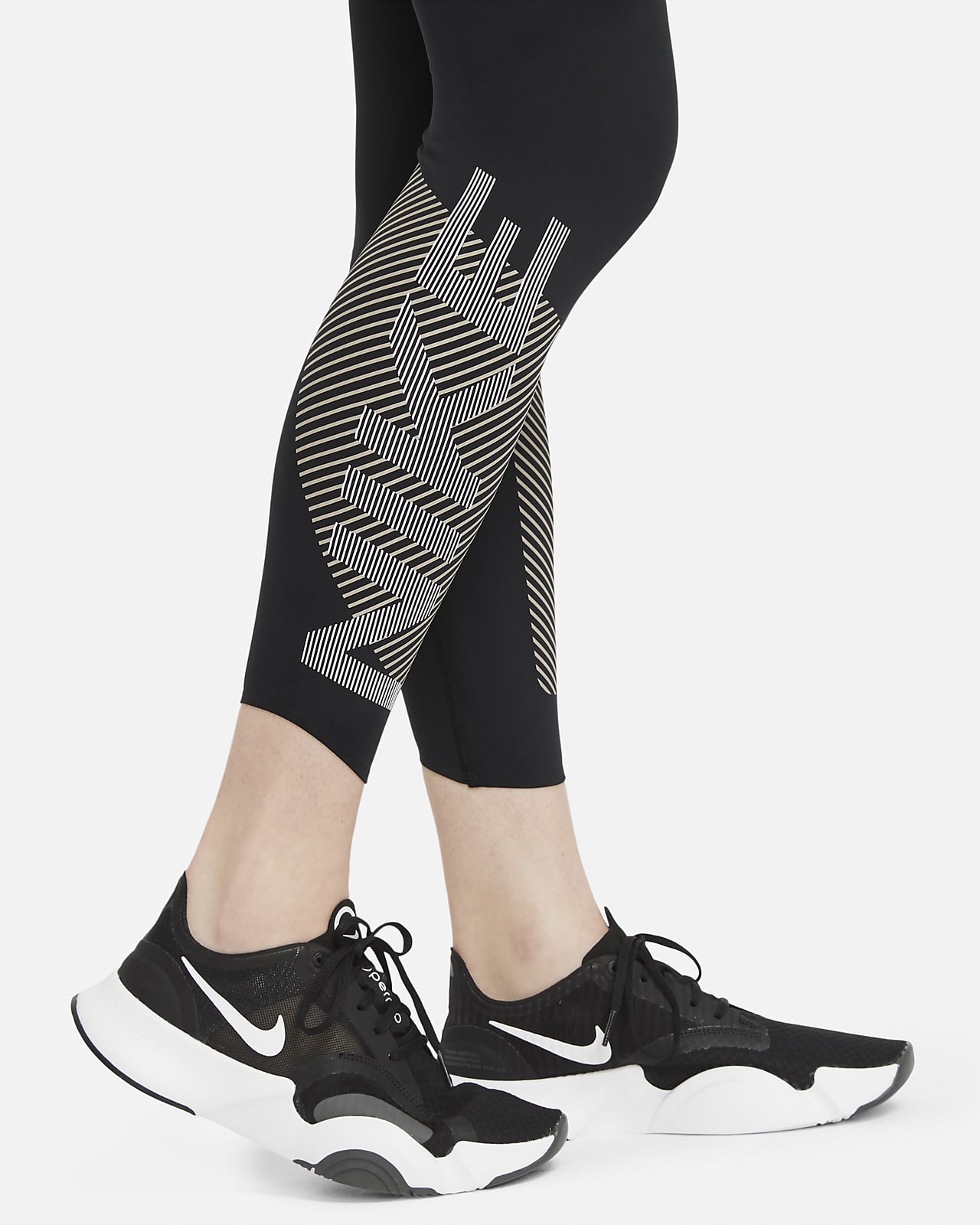 Nike Pro Dri Fit Womens High Waisted 78 Graphic Leggings Nike Lu