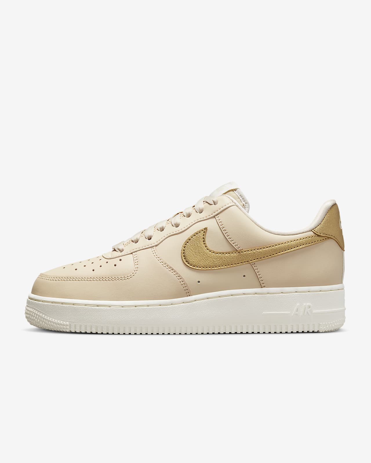 beige nike air force ones