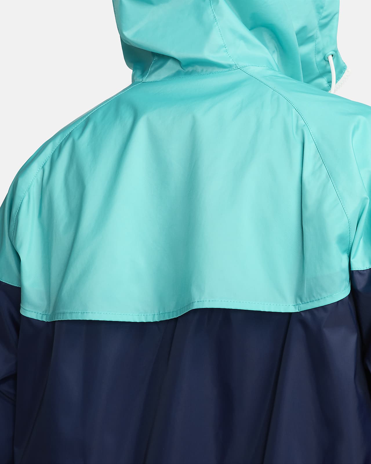 Nike Sportswear Windrunner Neon Blue White Hooded Nylon Jacket