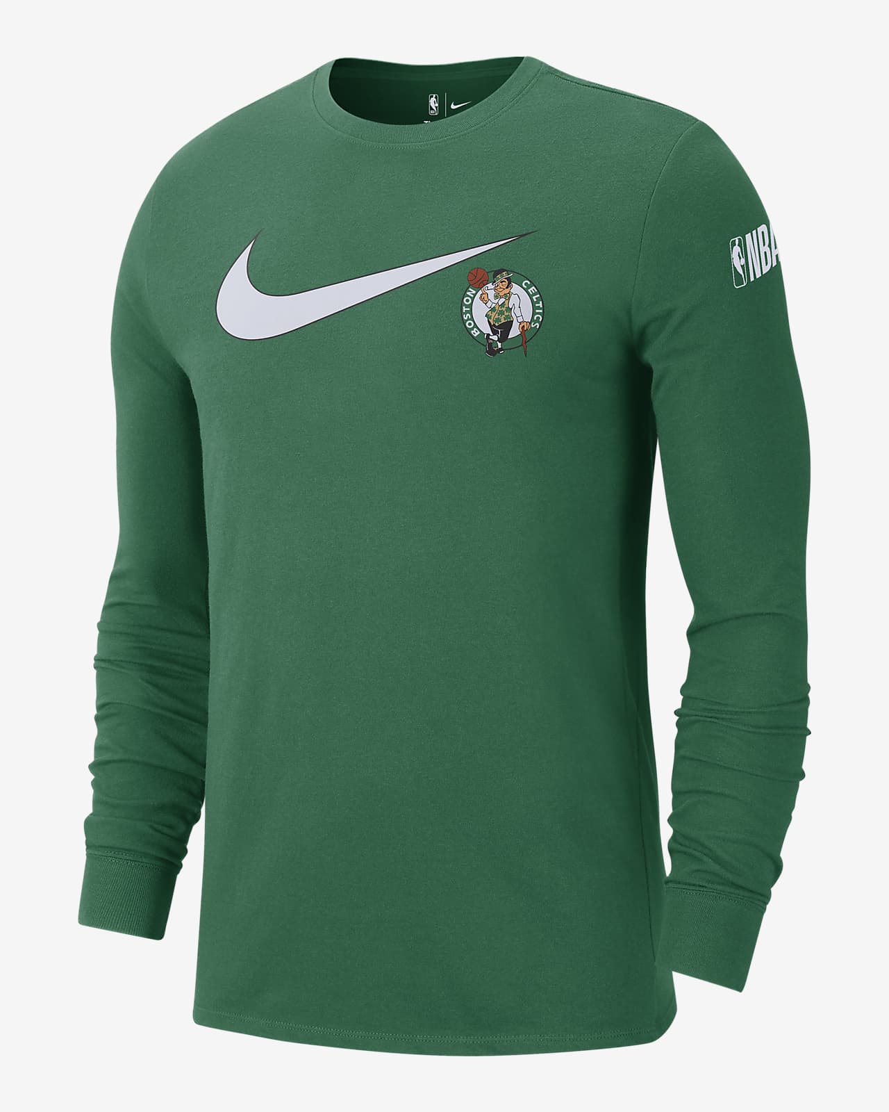 Boston Celtics Swoosh Essential Men's Nike NBA Long-Sleeve T-Shirt