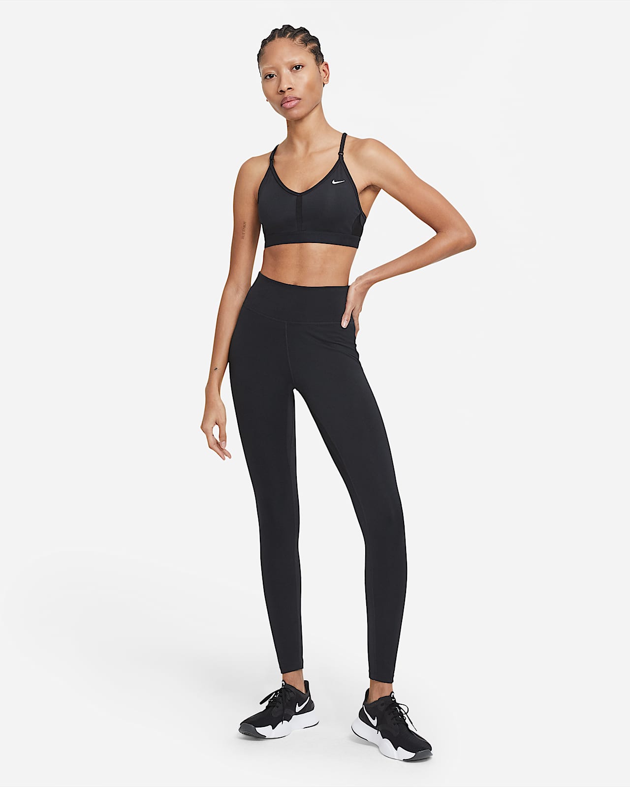 Nike Indy Women's V-Neck Light-Support Sports Bra - archaeo  pink/pomegranate/black CZ4456-623