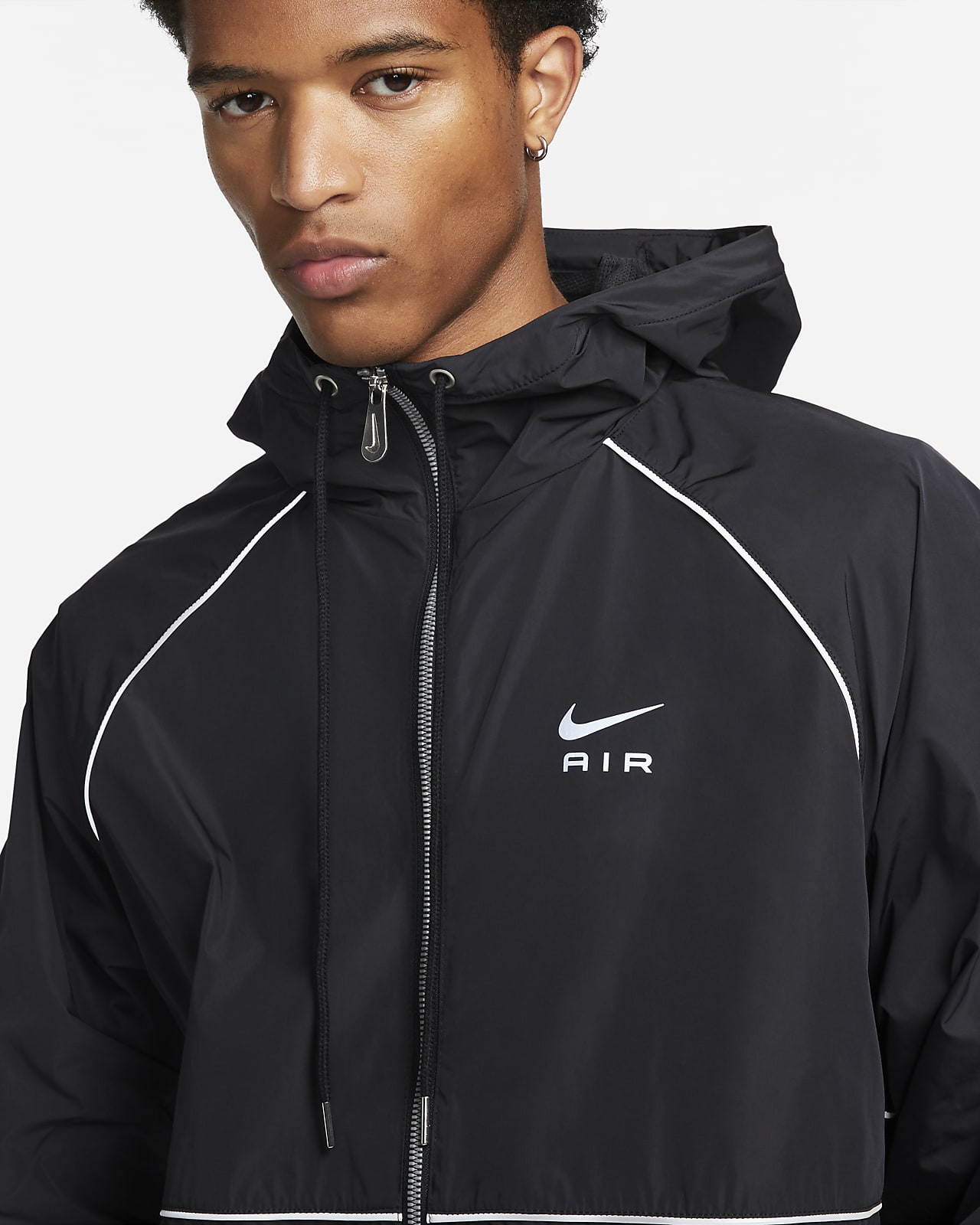 Nike Air Men's Full Zip Hooded Woven Jacket. Nike NL