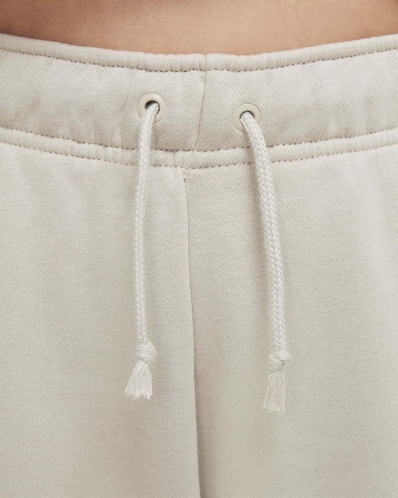 white nike fleece pants